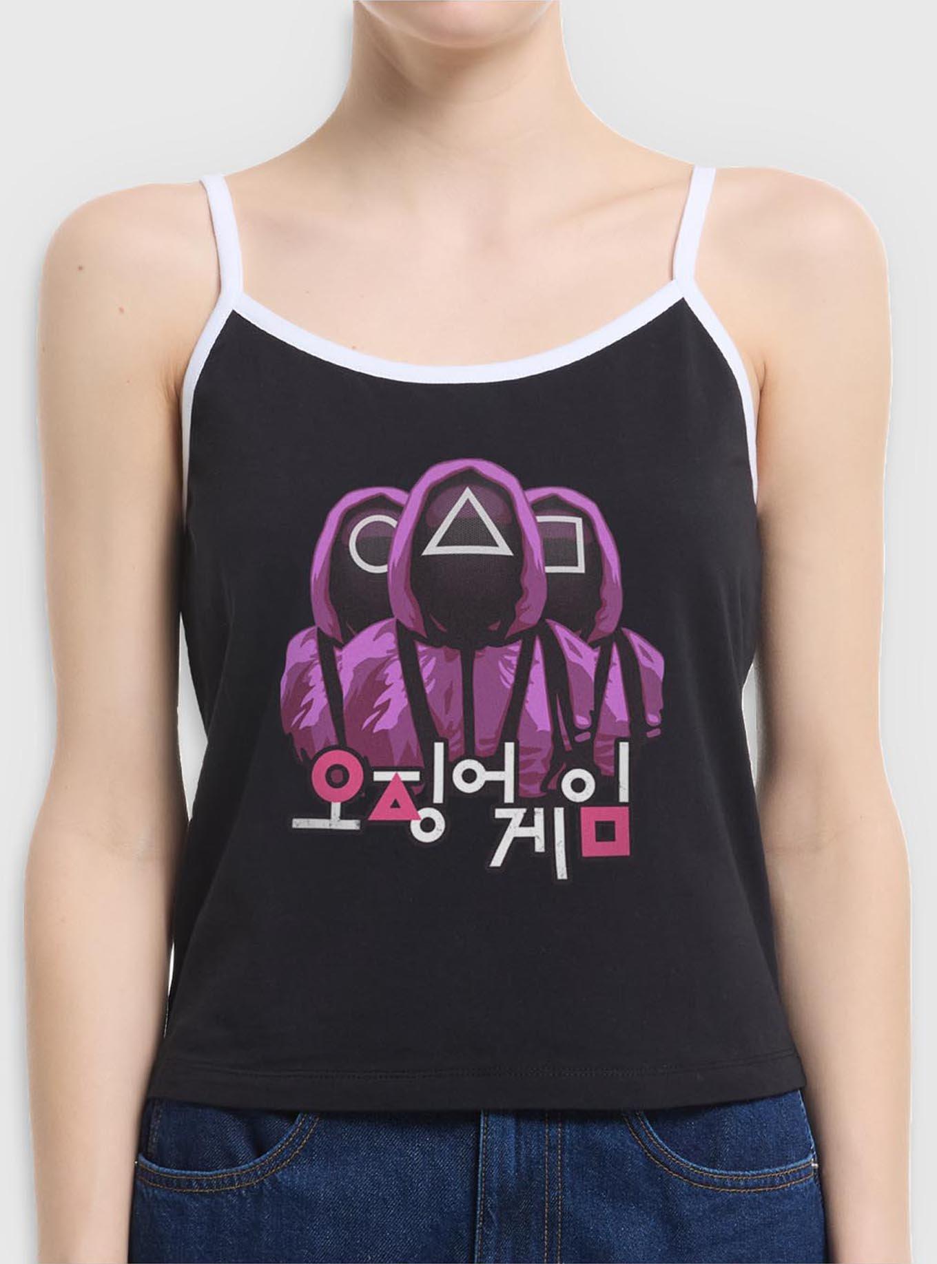 Squid Game Guards Girls Cami Tank, BLACK, hi-res