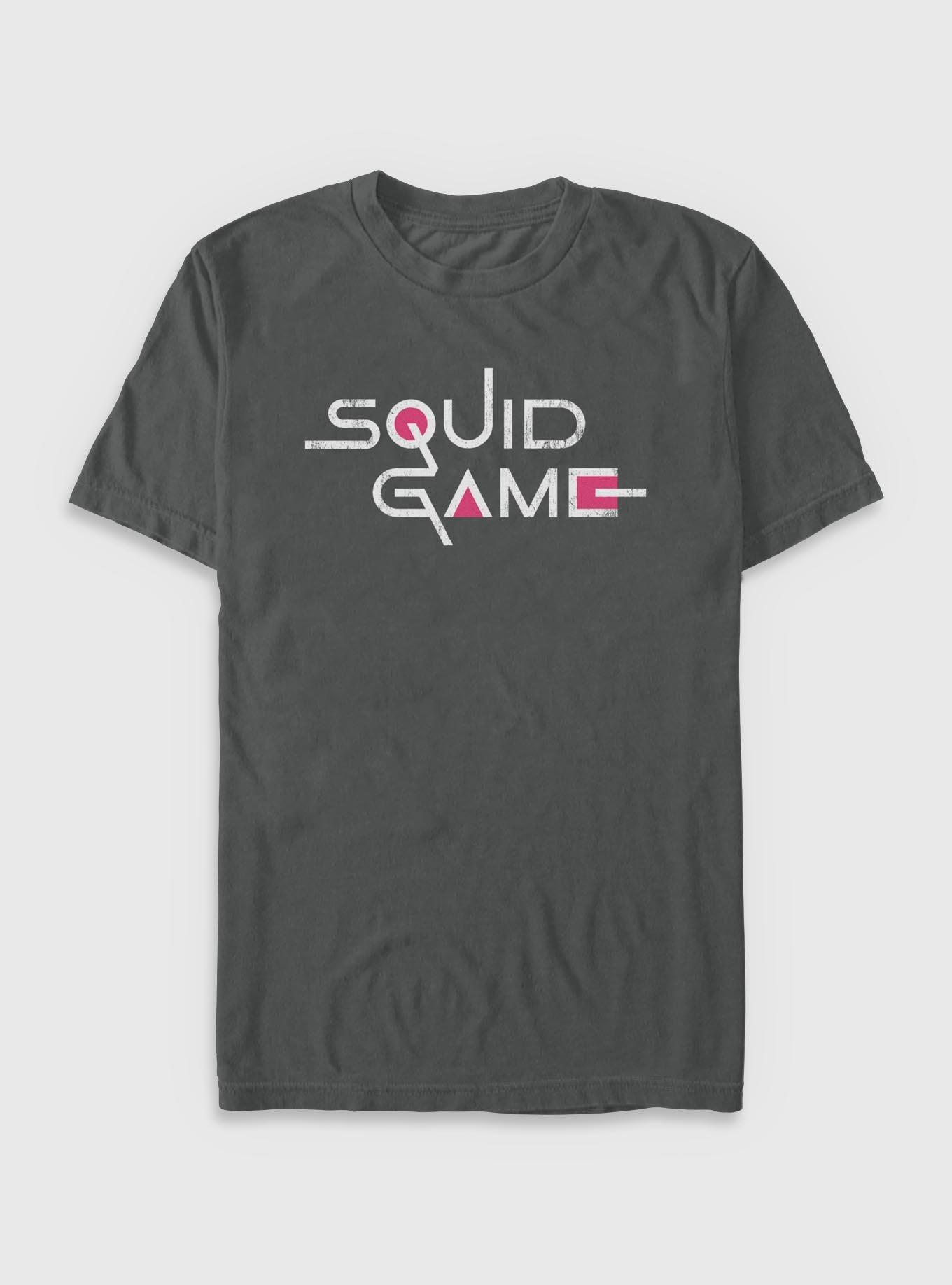 Squid Game English Title Logo Garment Dye T-Shirt, , hi-res