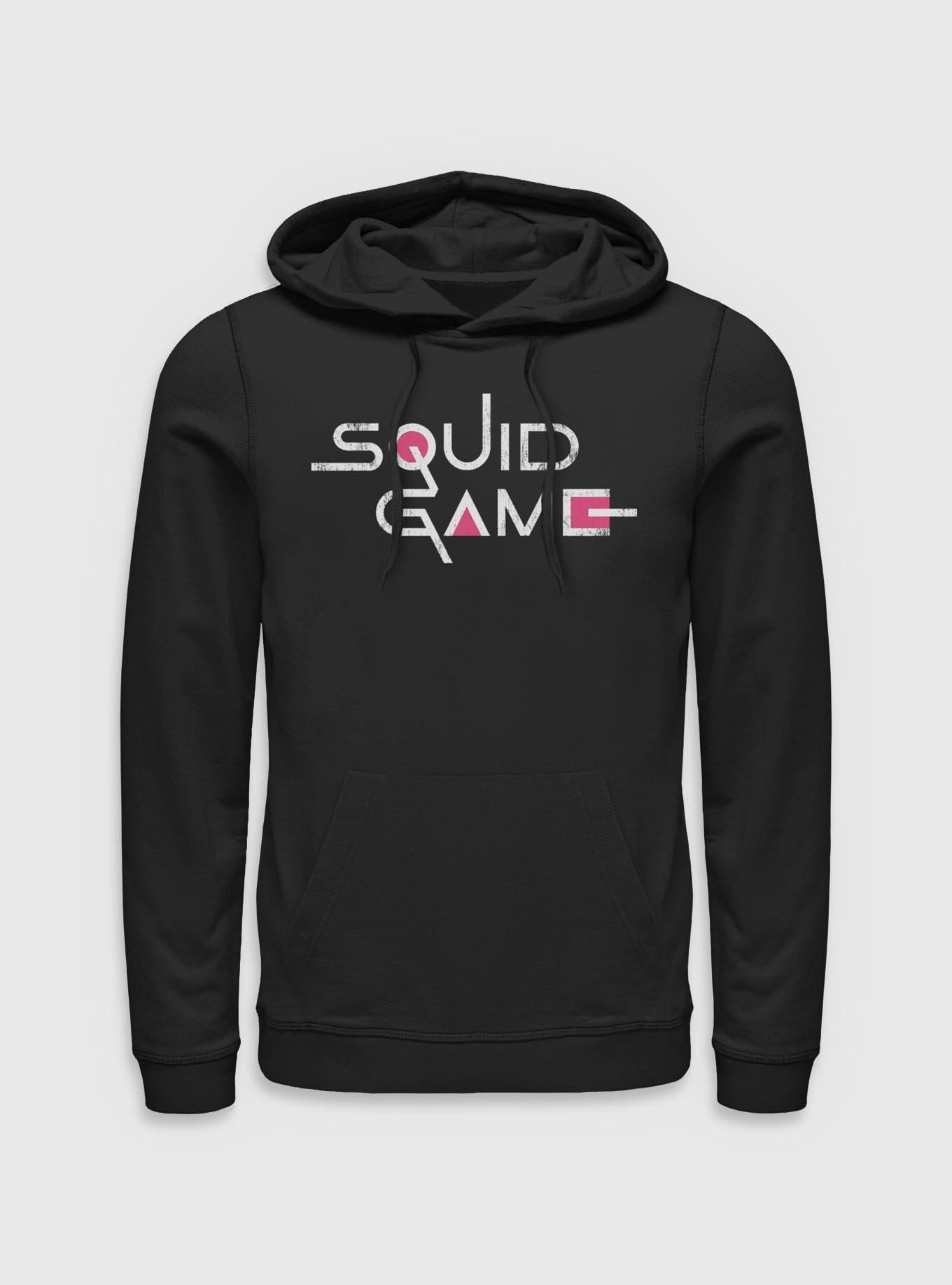 Squid Game English Title Logo Hoodie, , hi-res