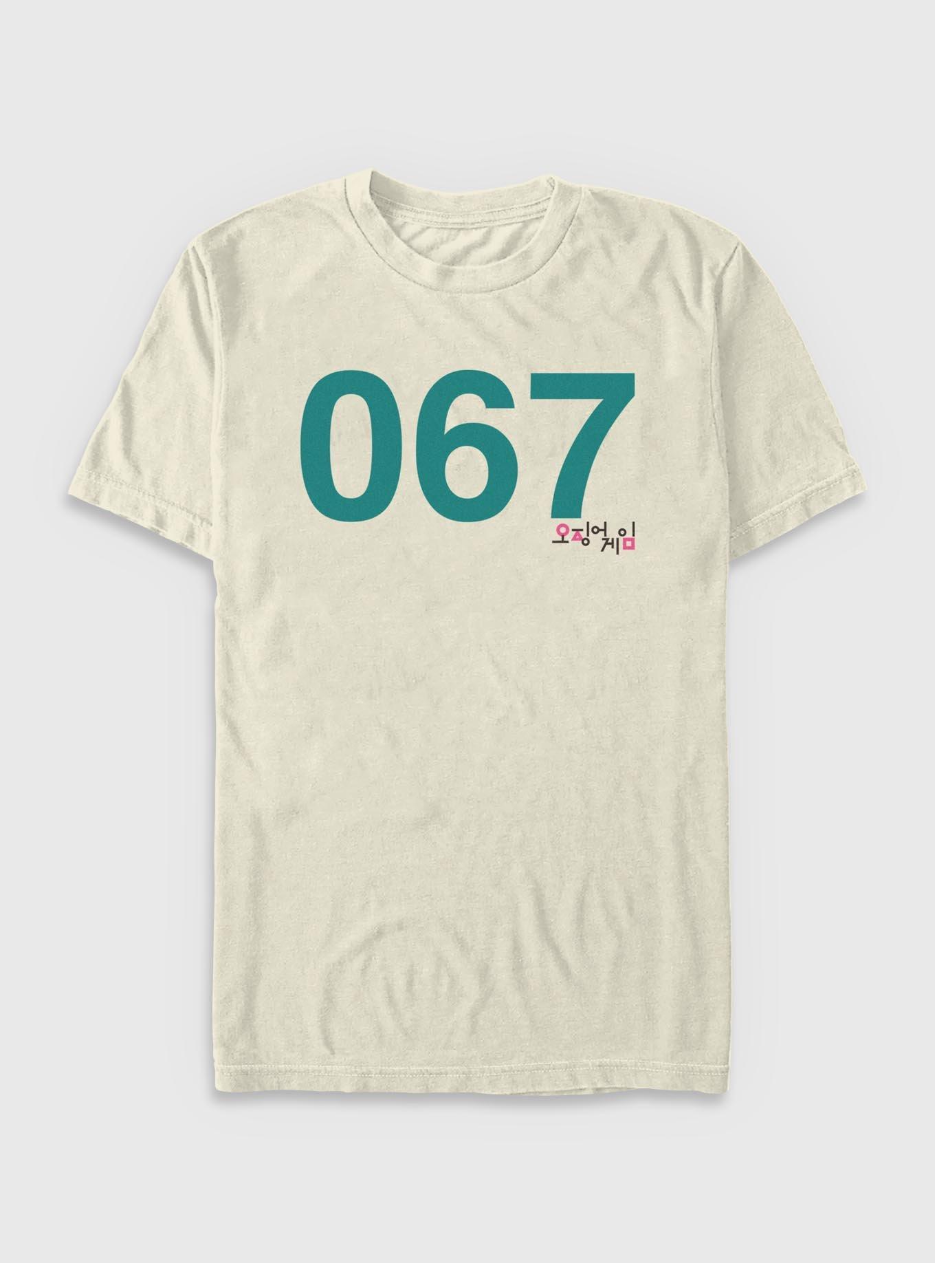 Squid Game Player 067 Garment Dye T-Shirt, , hi-res