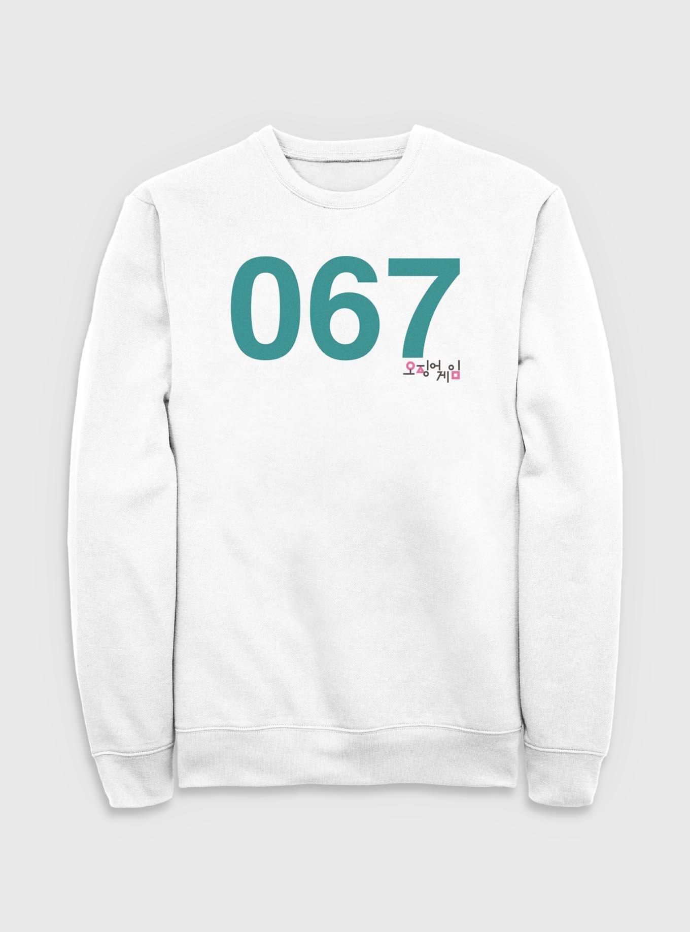 Squid Game Player 067 Sweatshirt, WHITE, hi-res