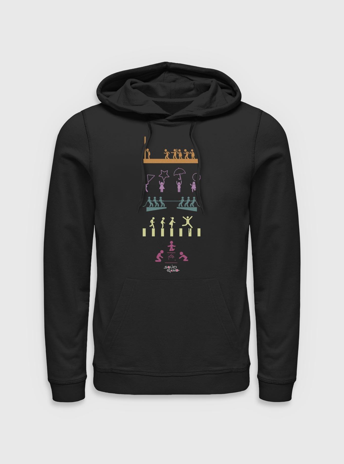 Squid Game Game Icons Hoodie, , hi-res