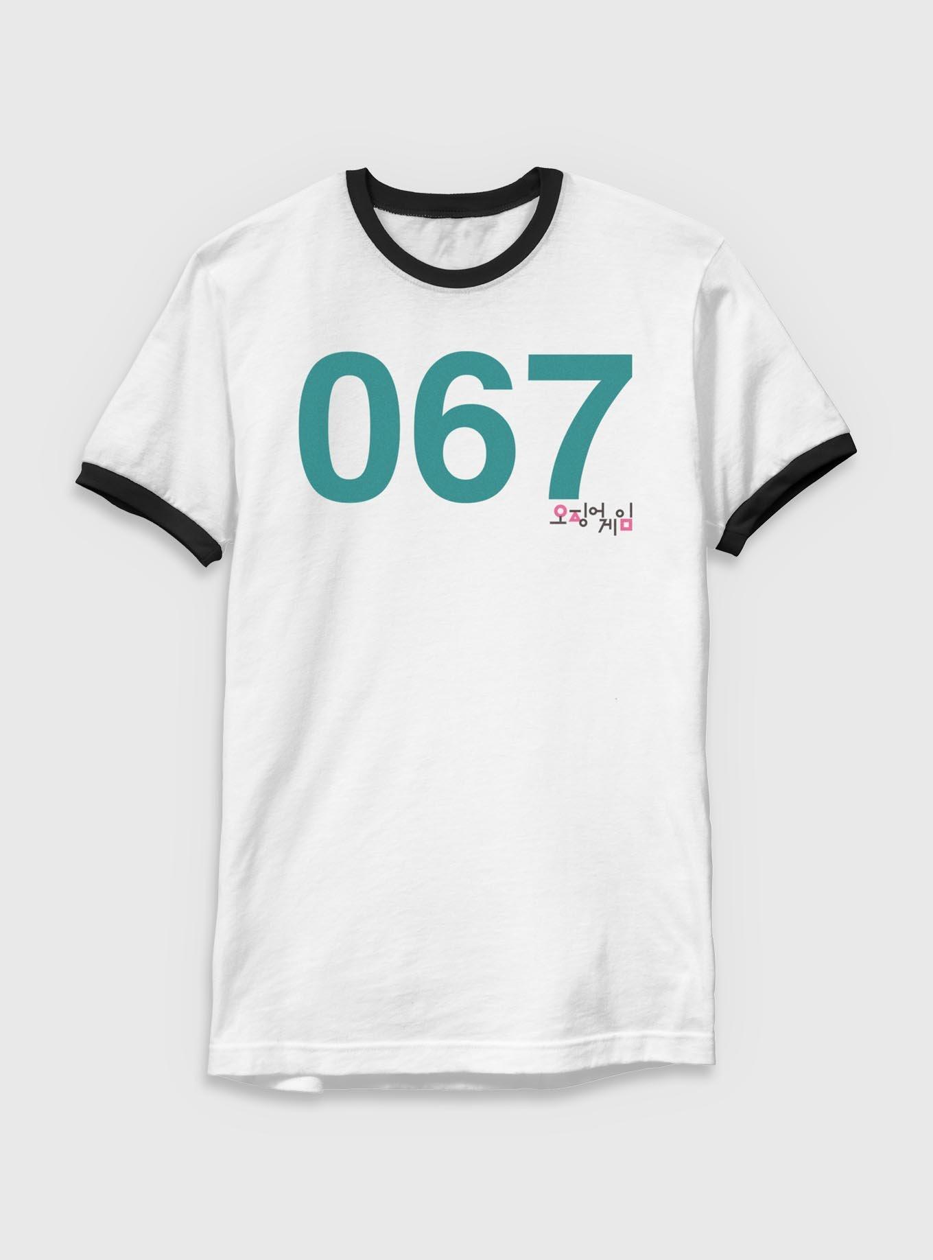 Squid Game Player 067 Ringer T-Shirt, , hi-res