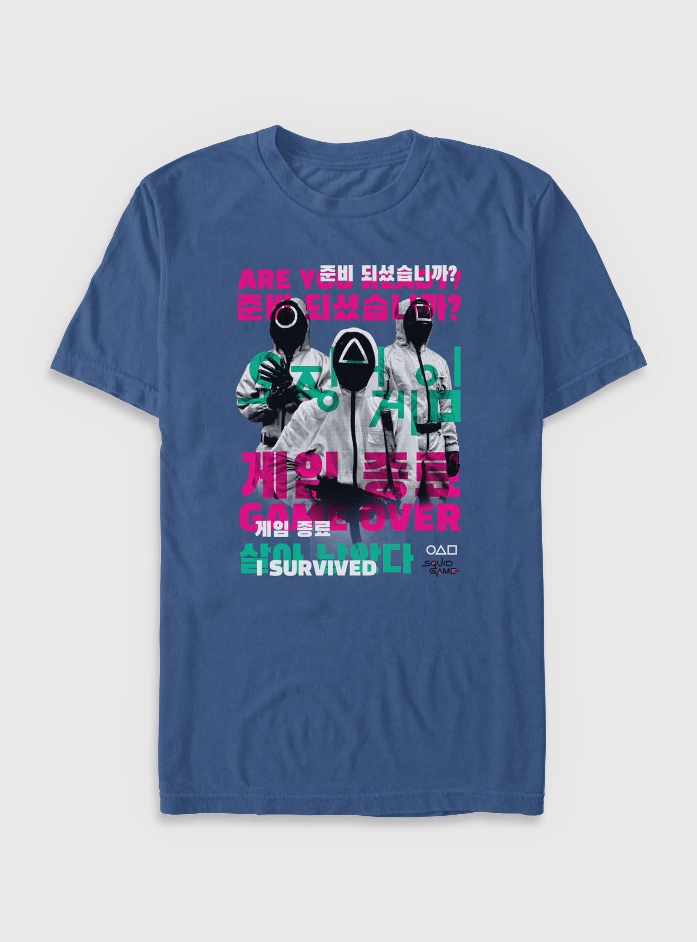 Squid Game Game Over I Survived Garment Dye T-Shirt, , hi-res