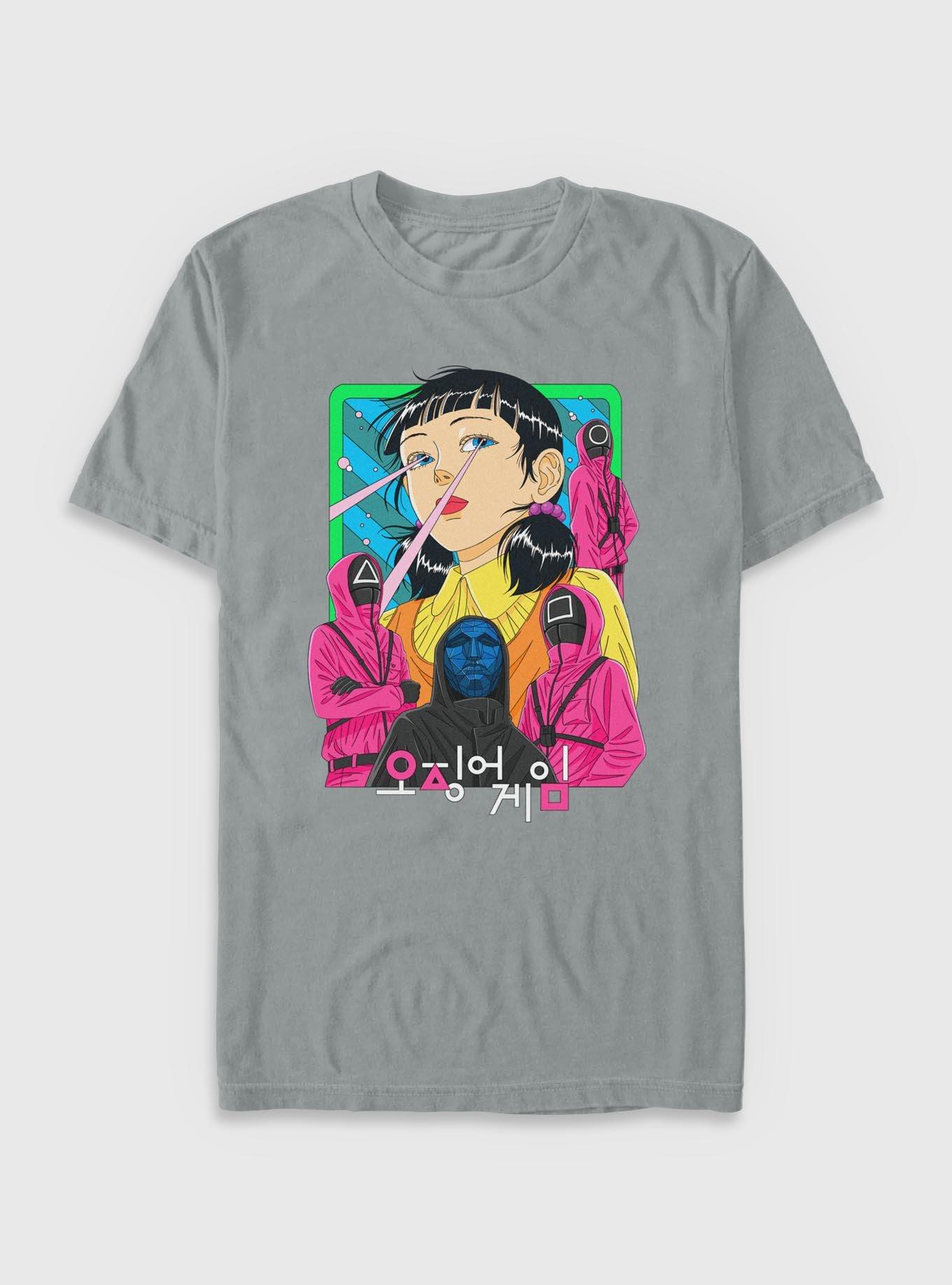 Squid Game Baddies Graphic Garment Dye T-Shirt, GRANITE, hi-res