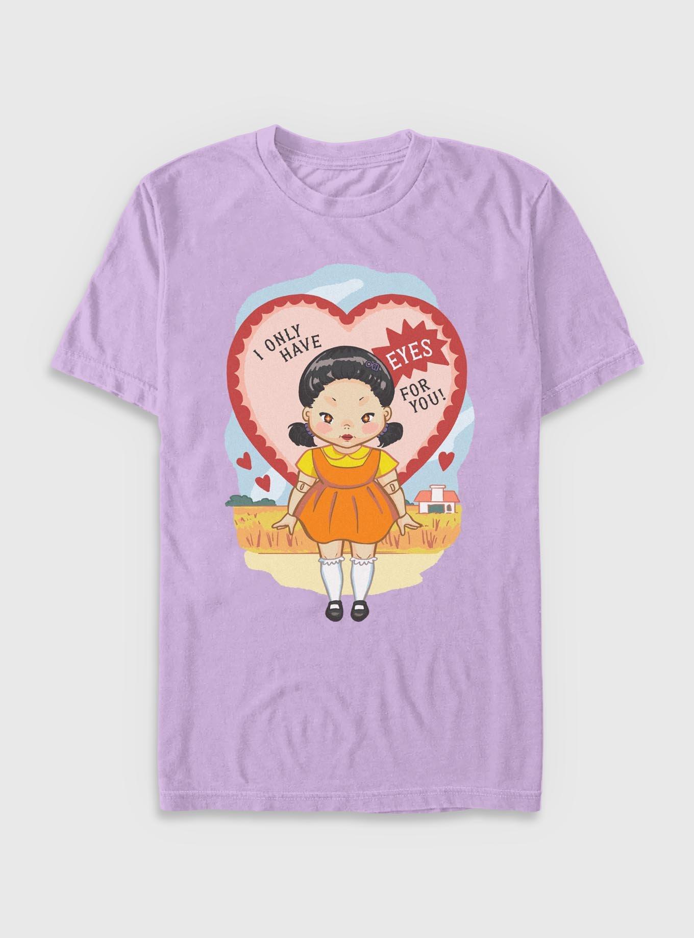Squid Game Eyes For You Garment Dye T-Shirt, ORCHID, hi-res