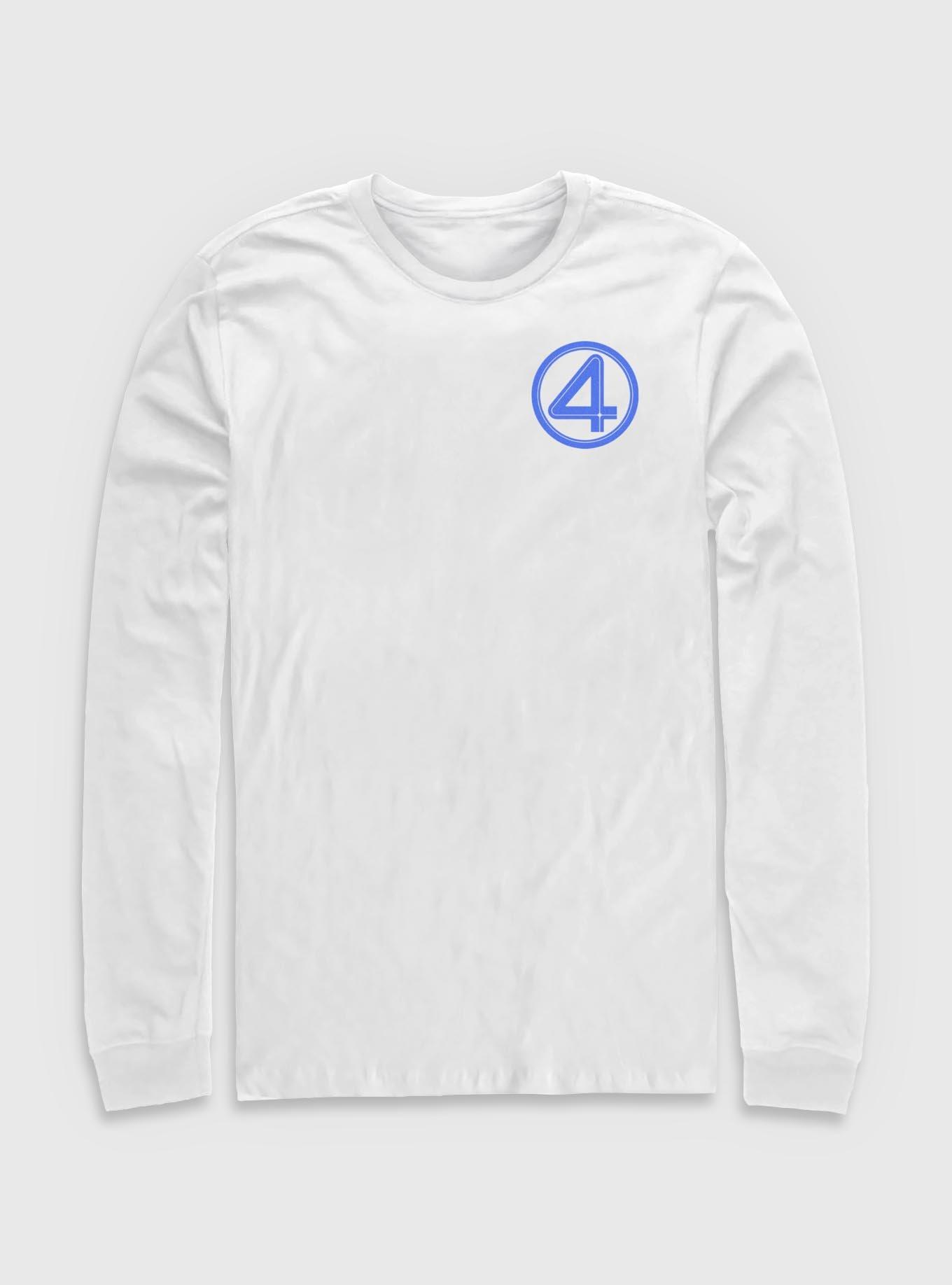 Marvel The Fantastic Four: First Steps Fantastic Four Logo Long-Sleeve T-Shirt, WHITE, hi-res