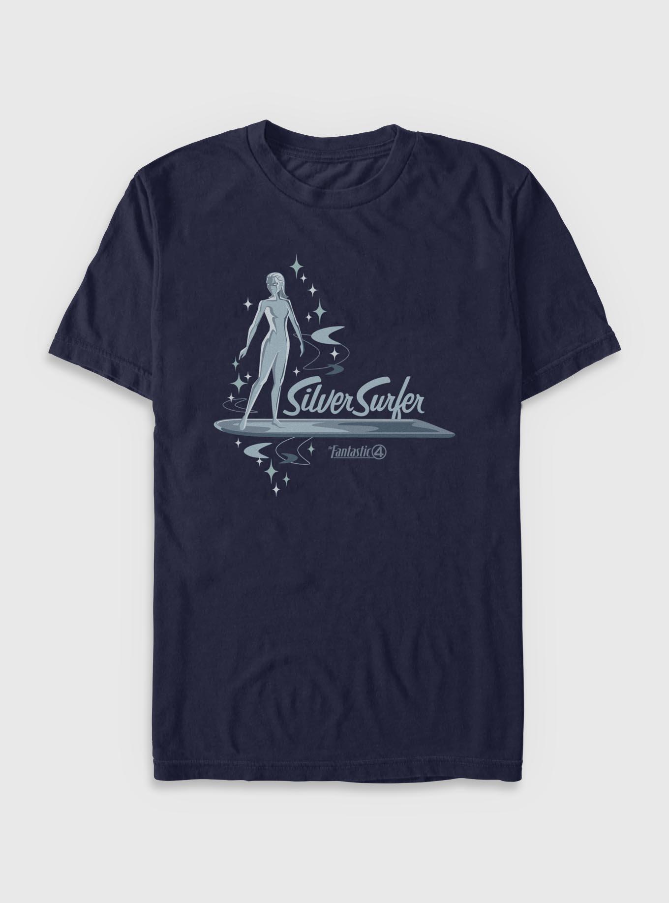 Marvel The Fantastic Four: First Steps Silver Surfer Stars T-Shirt