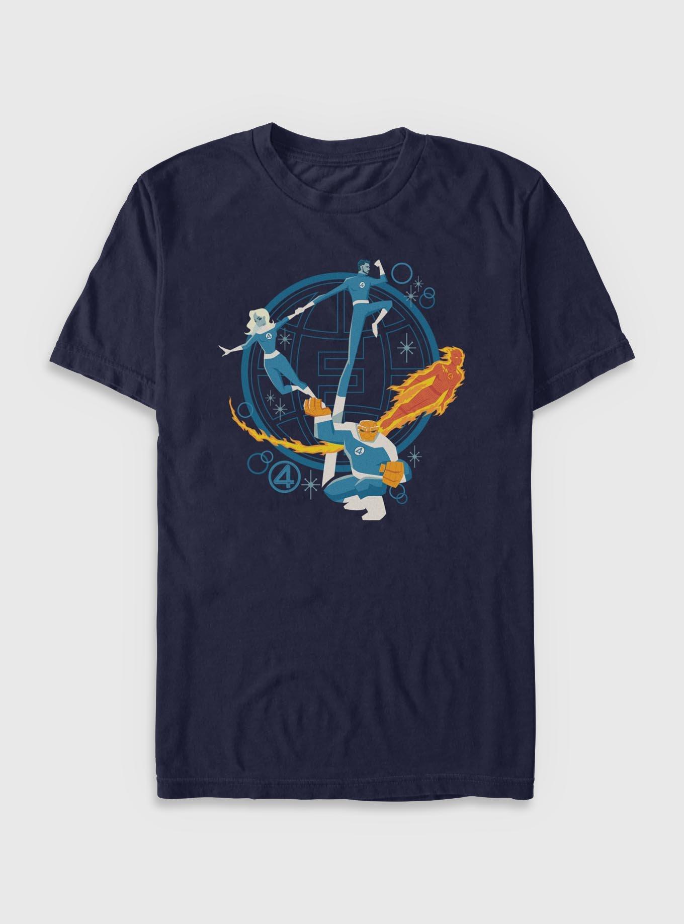 Marvel The Fantastic Four: First Steps Fantastic Team T-Shirt, NAVY, hi-res