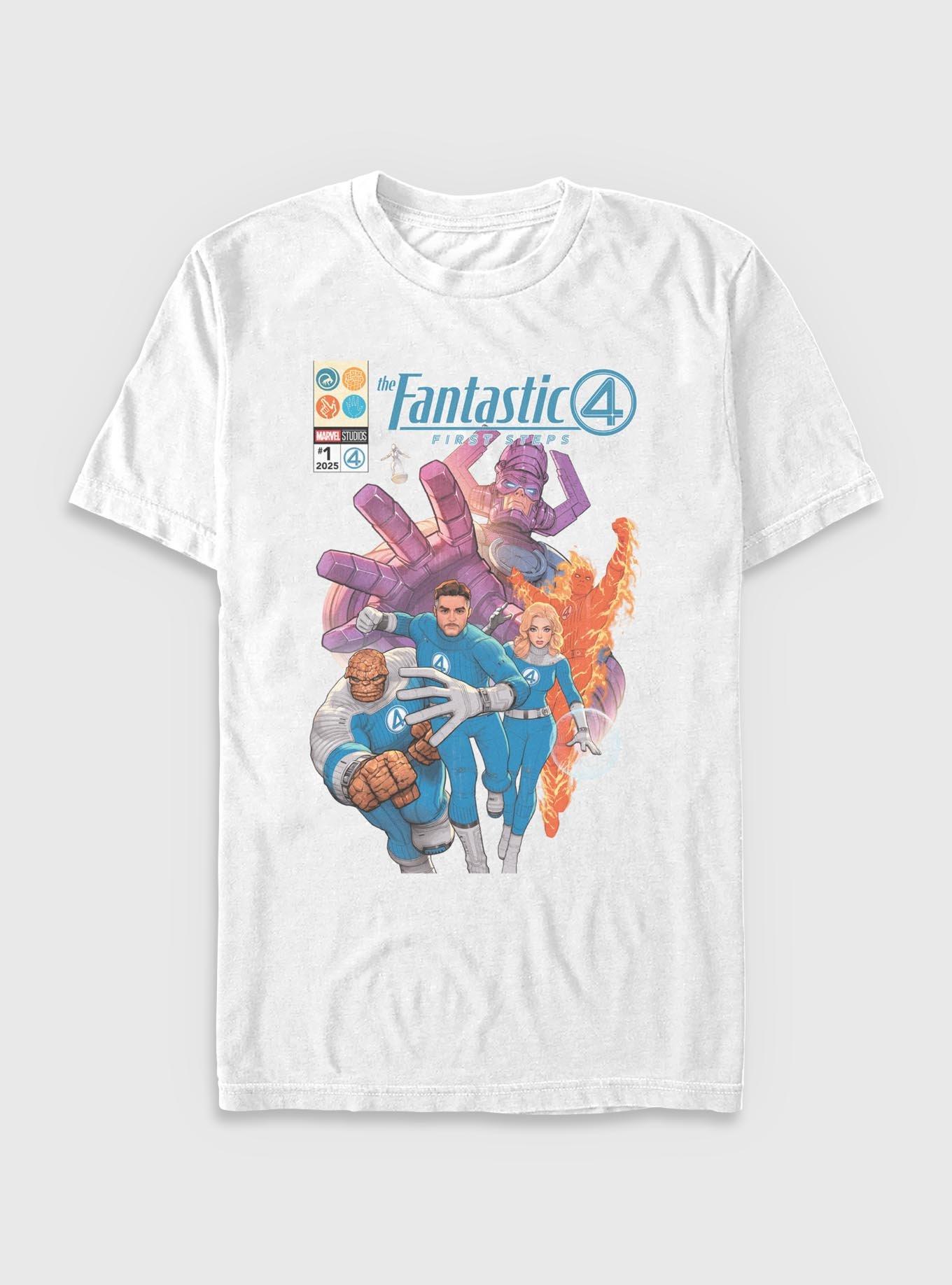 Marvel The Fantastic Four: First Steps The Fantastic Four Poster T-Shirt, WHITE, hi-res