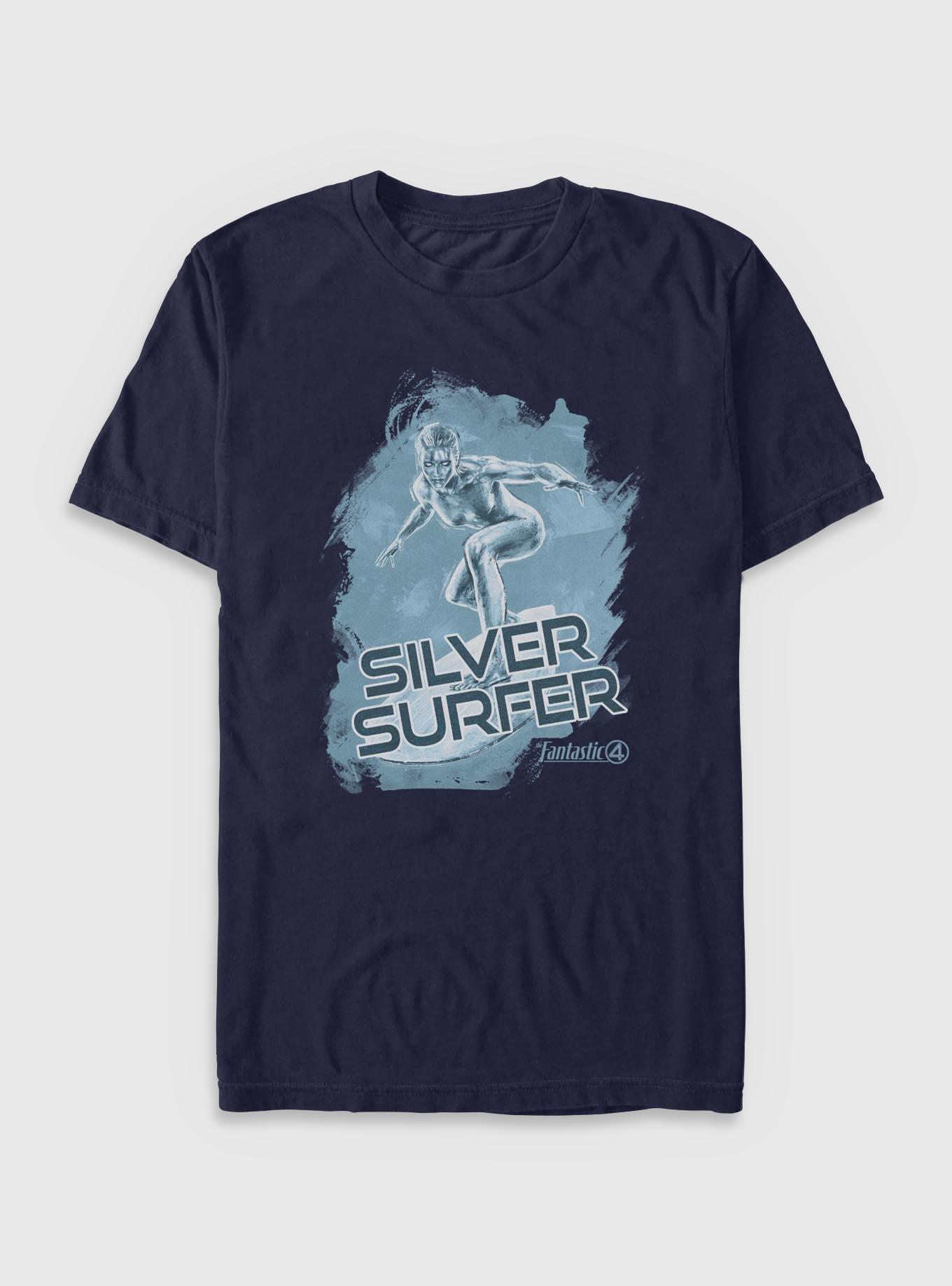 Marvel The Fantastic Four: First Steps Silver Surfer Strokes T-Shirt