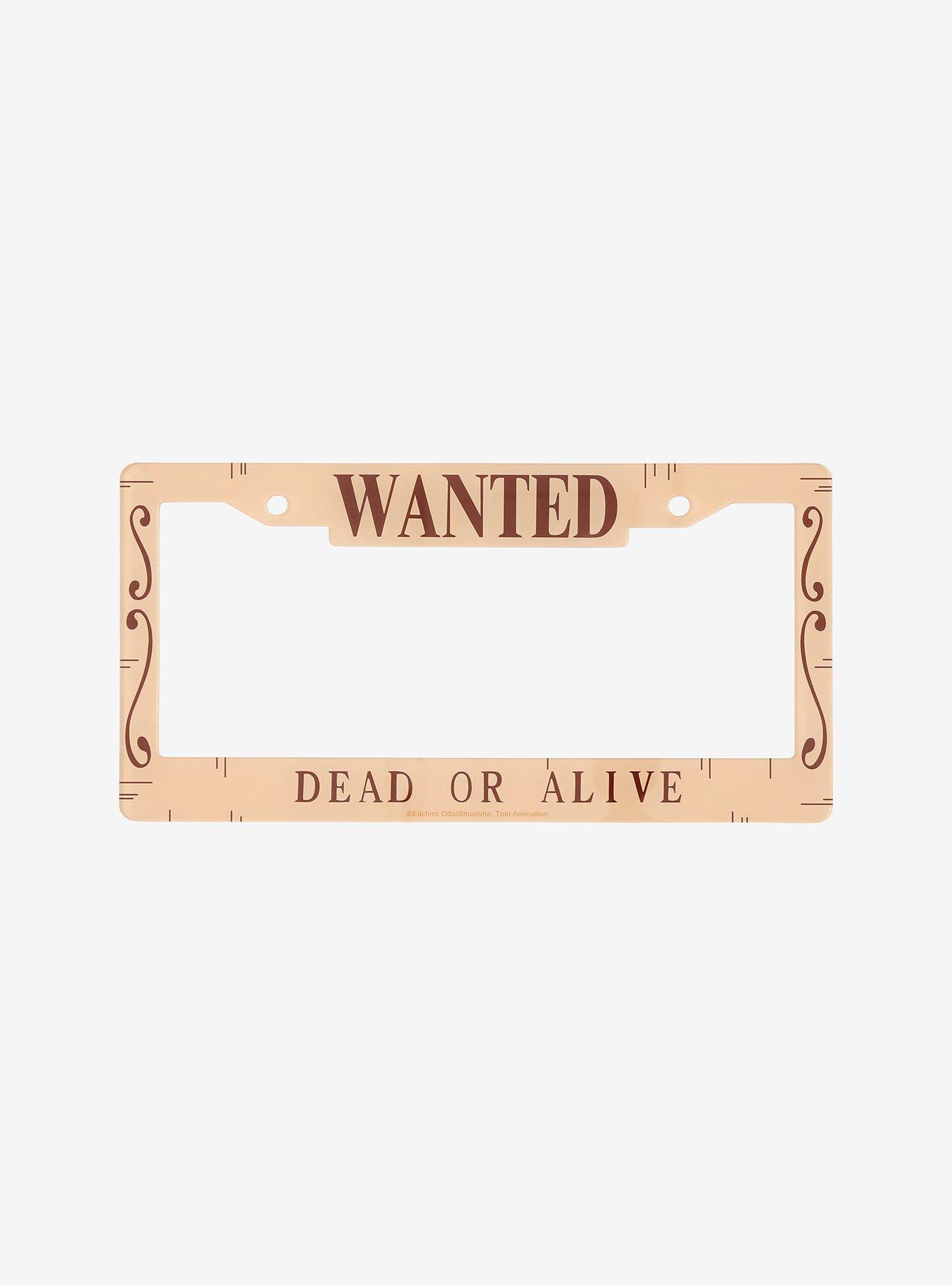 One Piece Wanted Poster License Plate, , hi-res