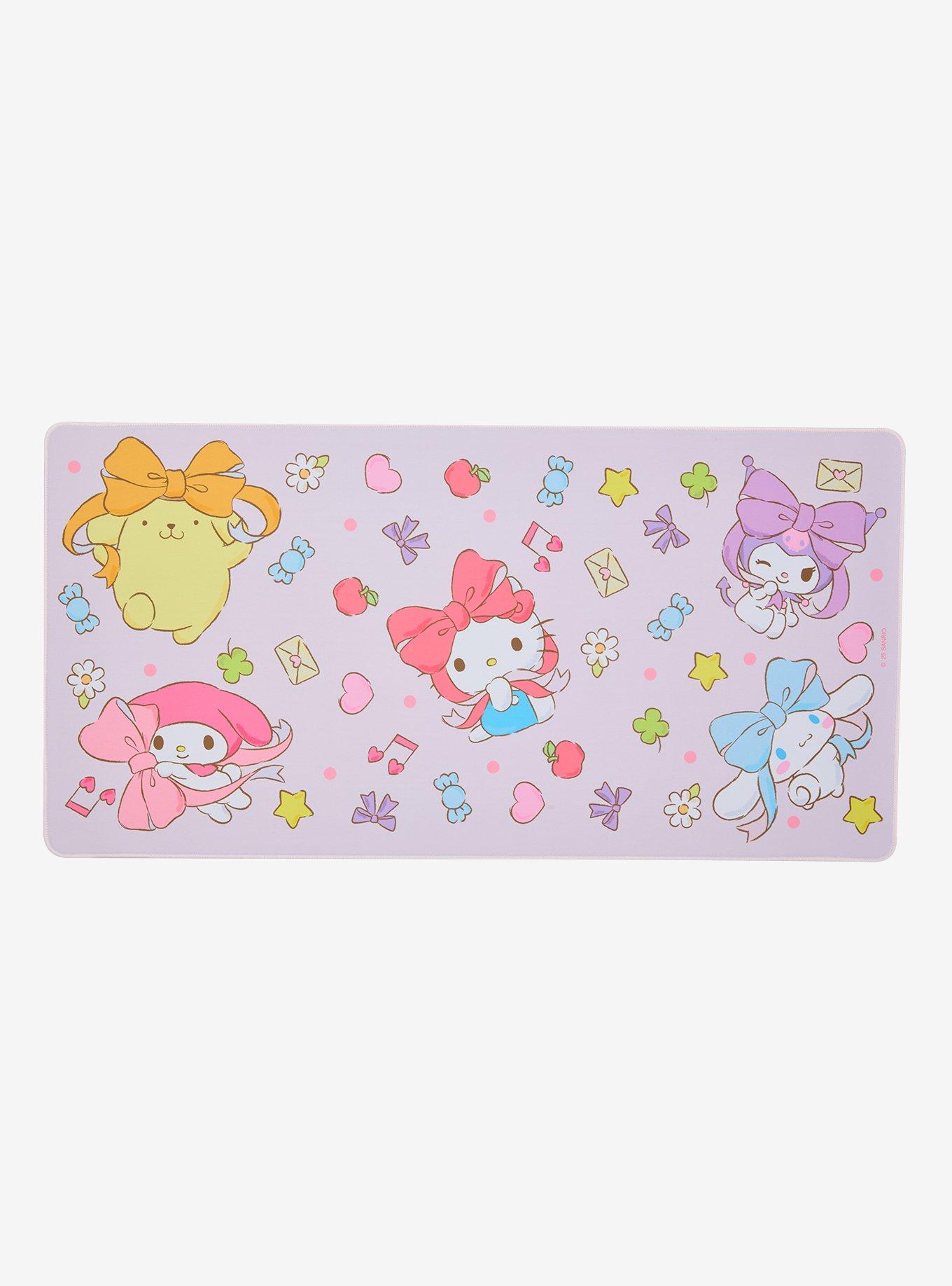 Sanrio Hello Kitty and Friends Bows Allover Print Desk Mat - BoxLunch Exclusive, , hi-res