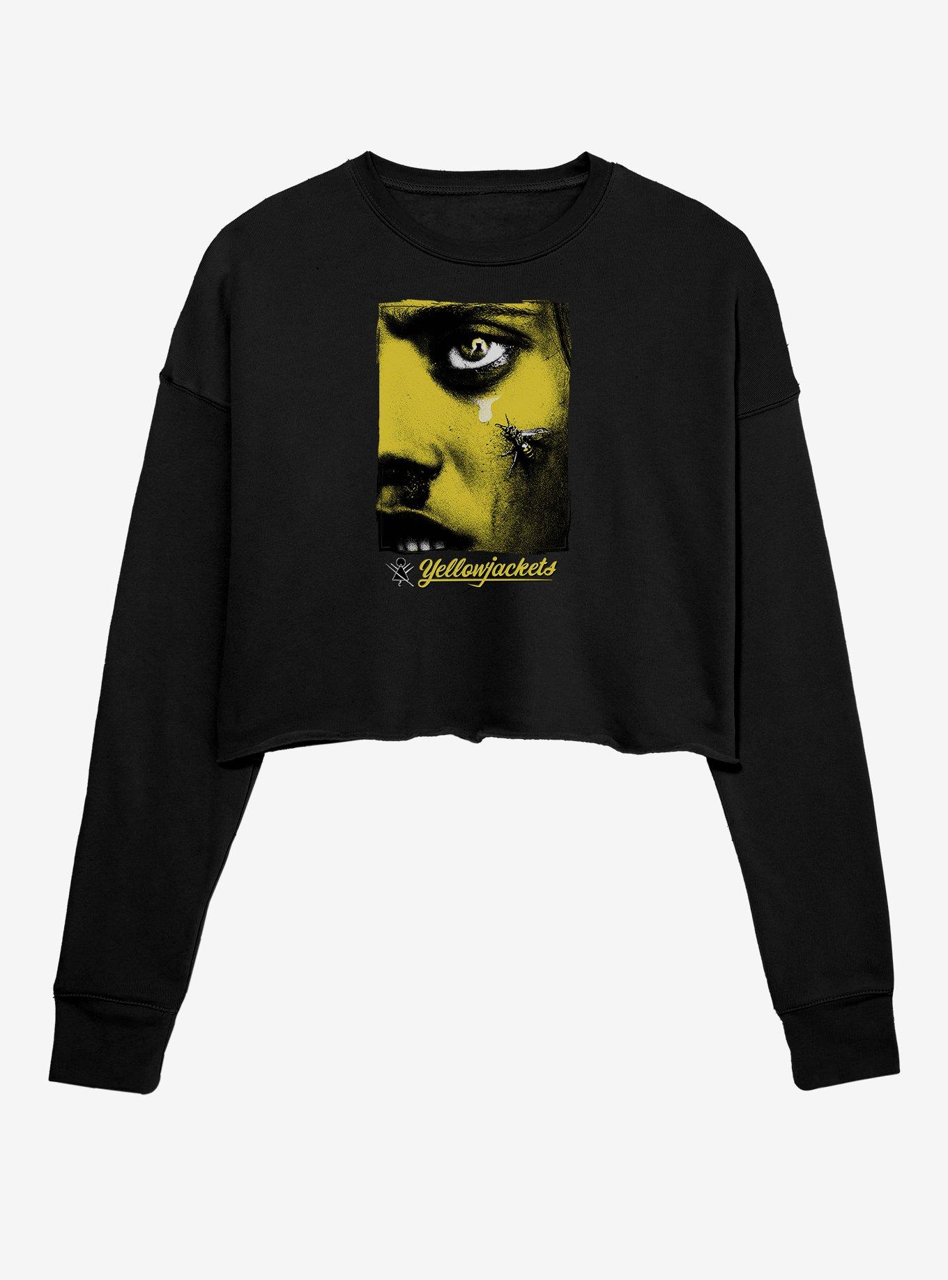 Yellowjackets Poster Womens Crop Sweatshirt