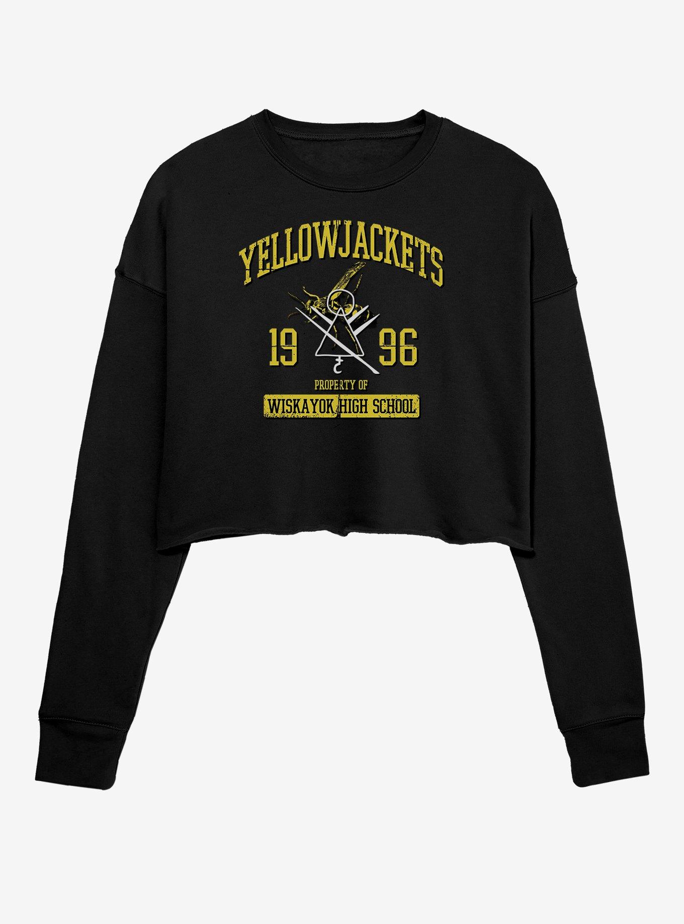 Yellowjackets Property Of Wiskayok High School Womens Crop Sweatshirt