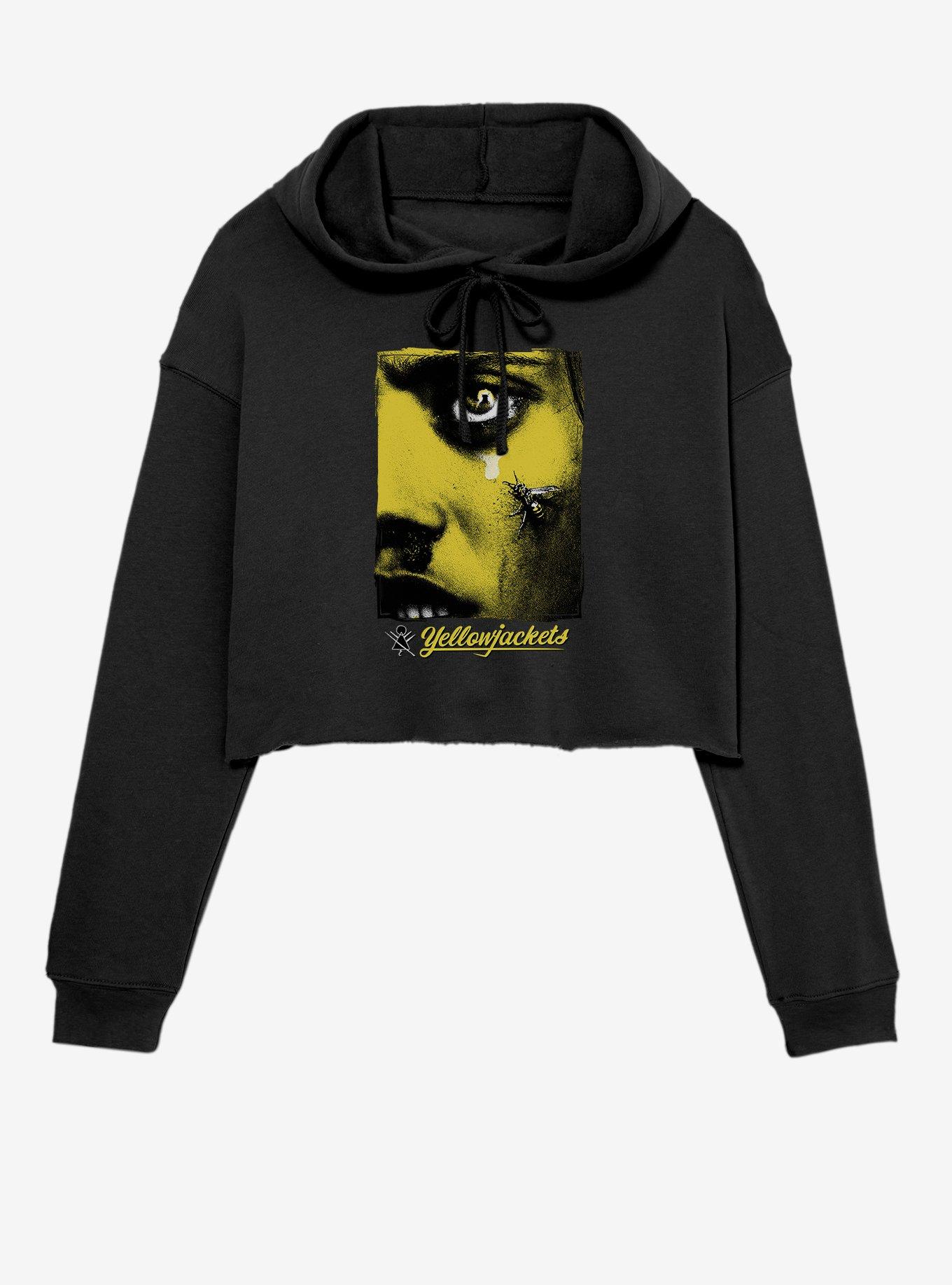 Yellowjackets Poster Womens Crop Hoodie