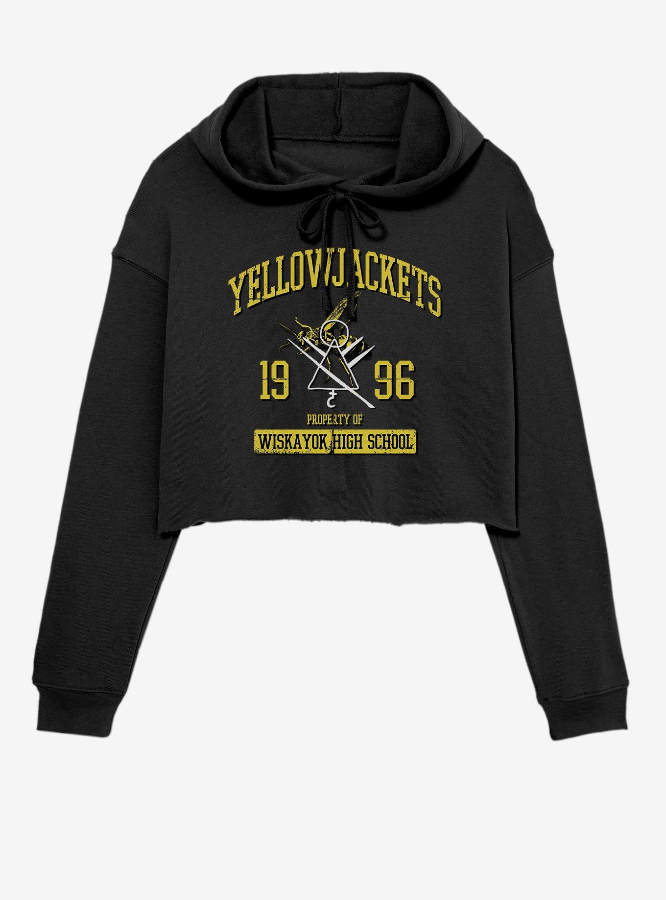 Yellowjackets Property Of Wiskayok High School Womens Crop Hoodie