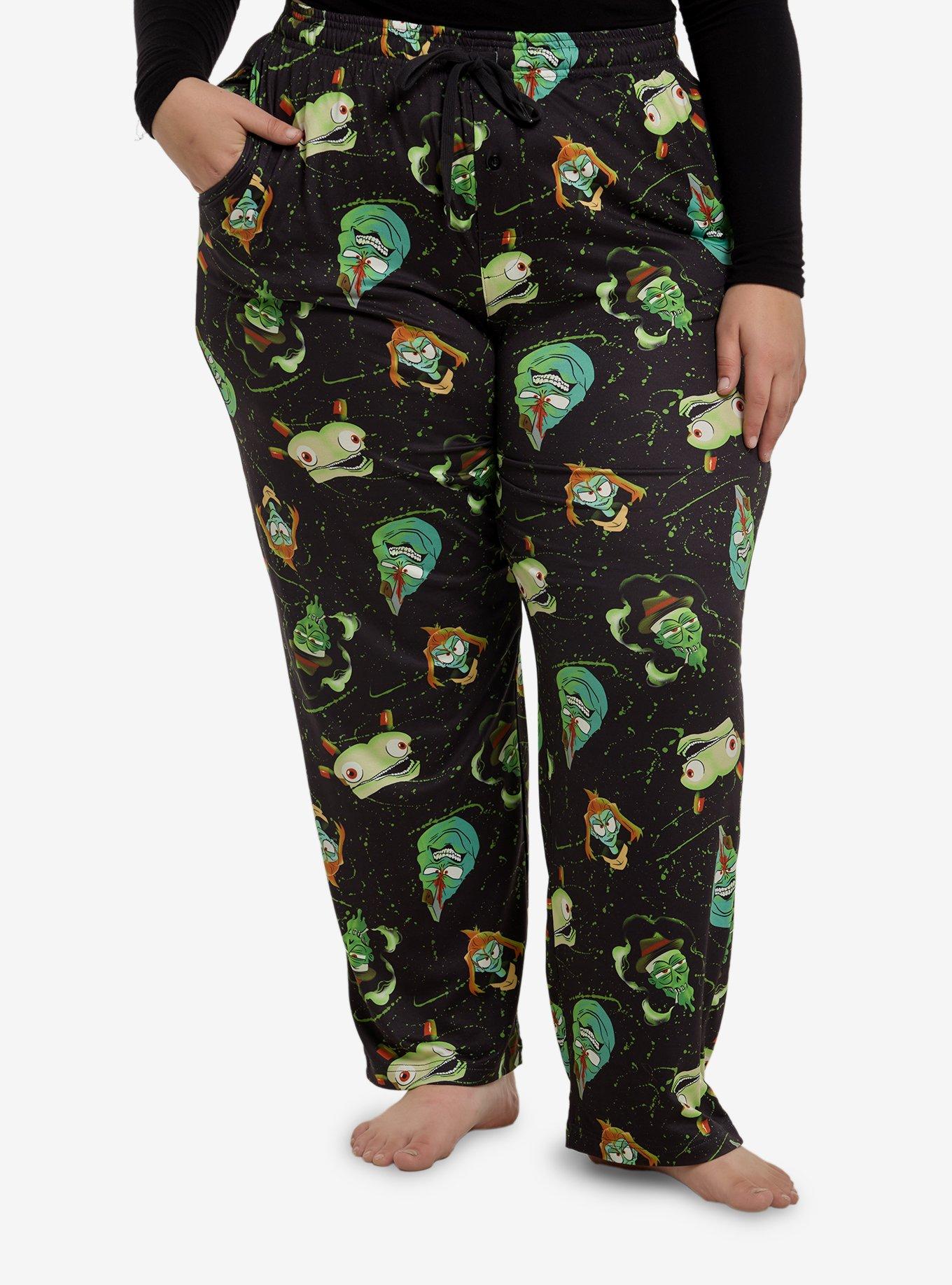 The Gaslight District Smiling Dead Pajama Pants Plus Size, , hi-res