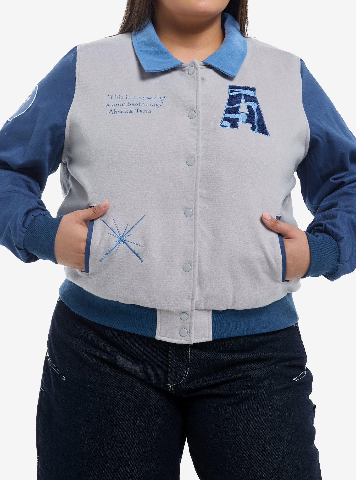 Her Universe Star Wars Ahsoka Tano Varsity Jacket Plus Size Her Universe Exclusive, , hi-res