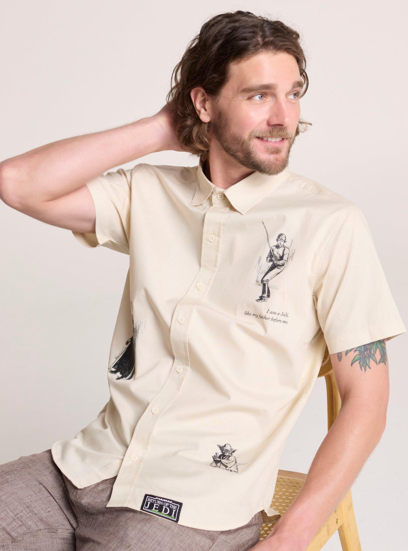 Our Universe Star Wars Return Of The Jedi Art Woven Button-Up Our Universe Exclusive, , hi-res