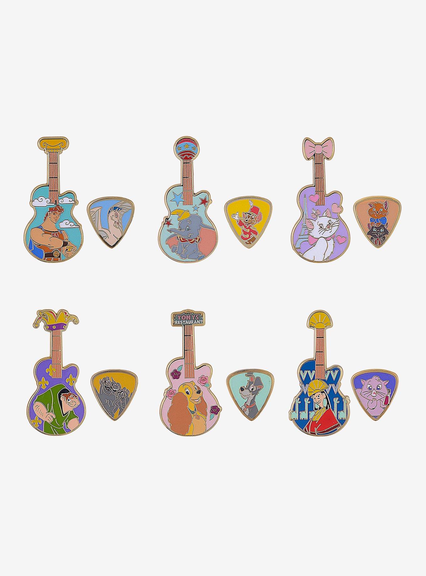 Disney Guitar & Pick Blind Box Enamel Pin Set &mdash; BoxLunch Exclusive, , hi-res
