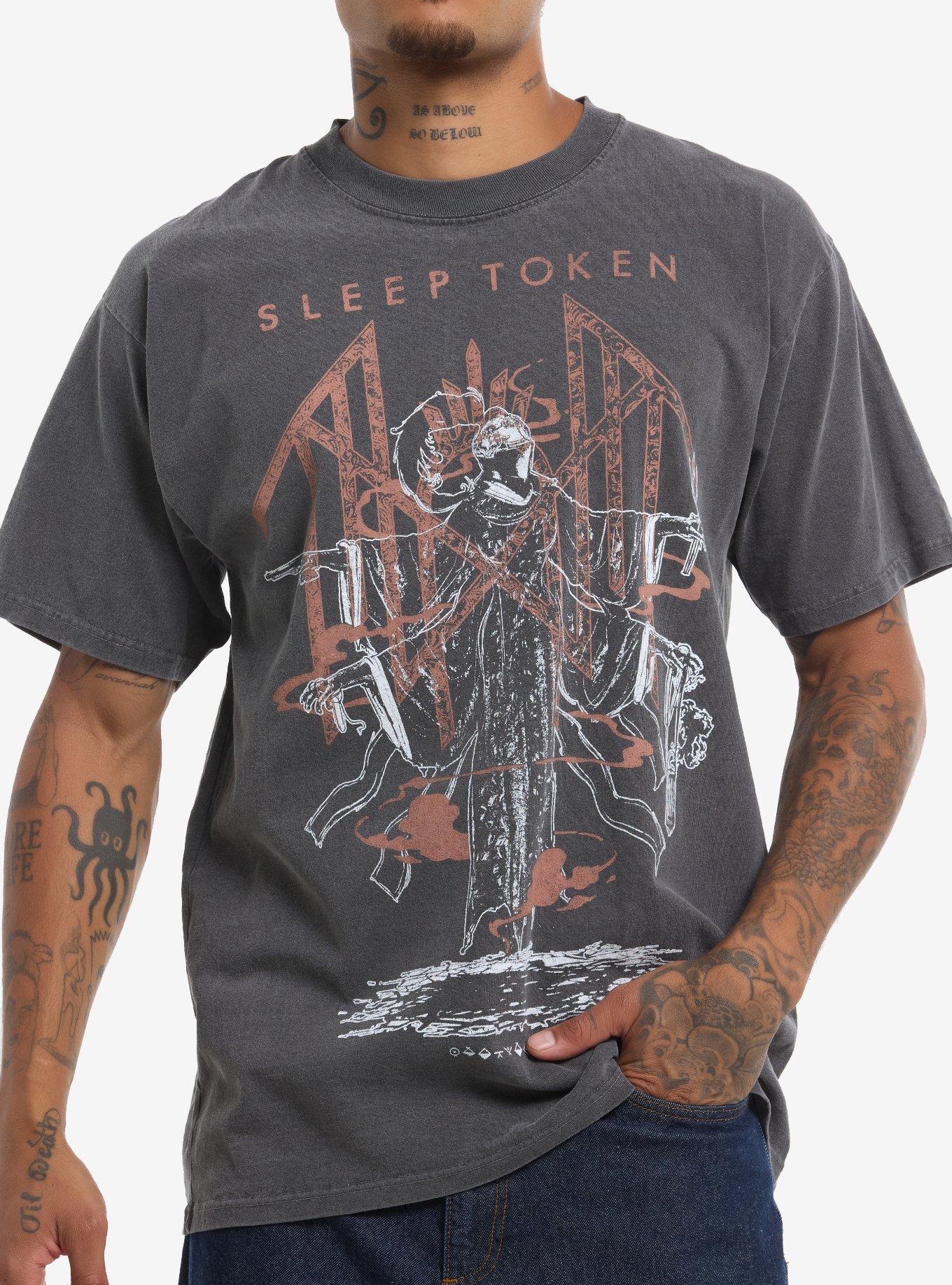Sleep Token Knight Super Heavyweight Oversized T-Shirt, , hi-res