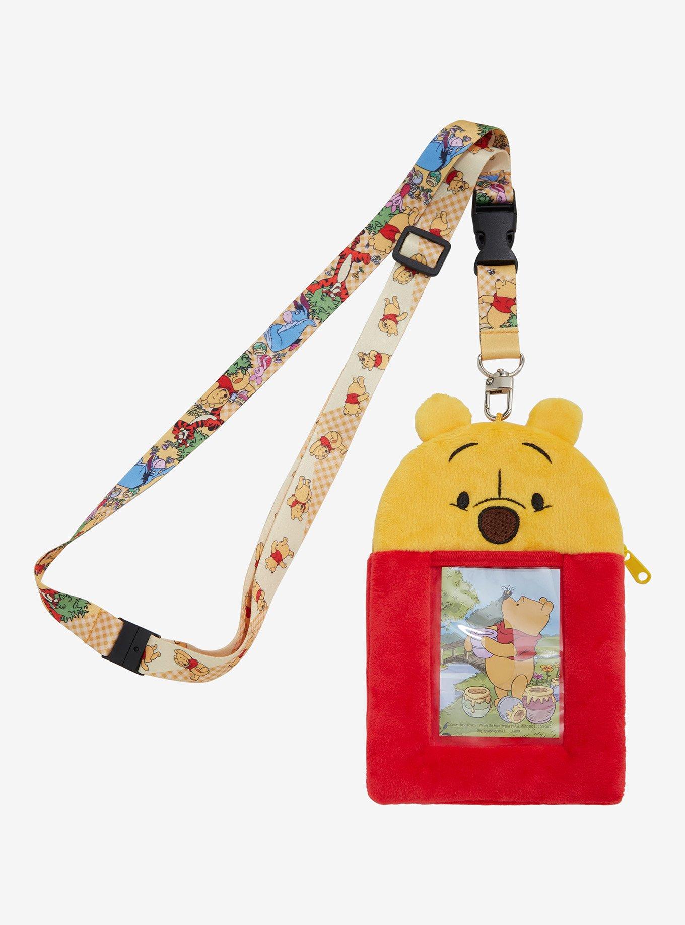 Disney Winnie the Pooh Lanyard With Plush Pouch — BoxLunch Exclusive, , hi-res