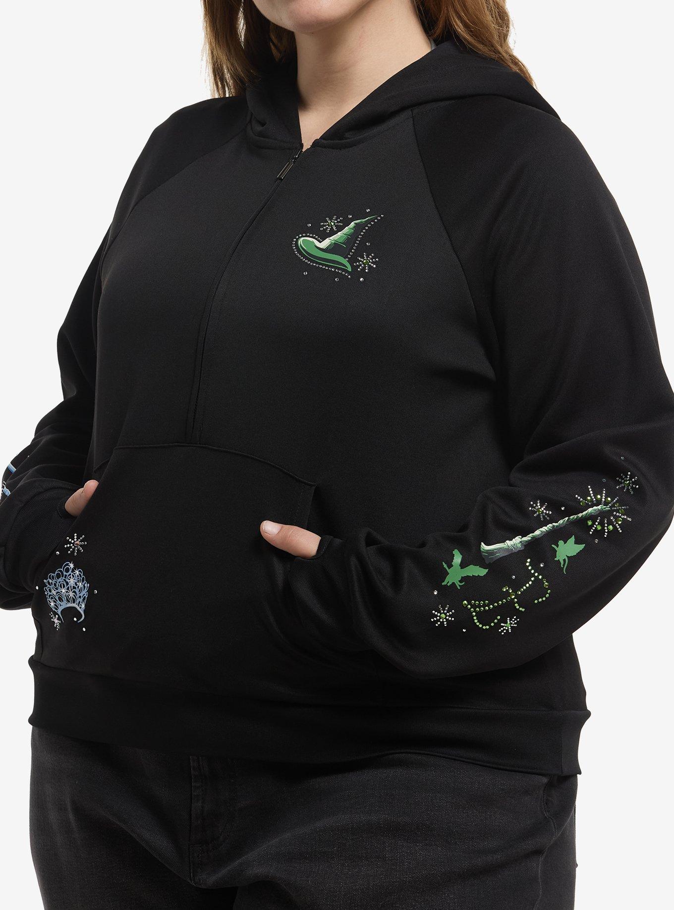 Her Universe Wicked Sparkle Hoodie Plus Size Her Universe Exclusive, , hi-res