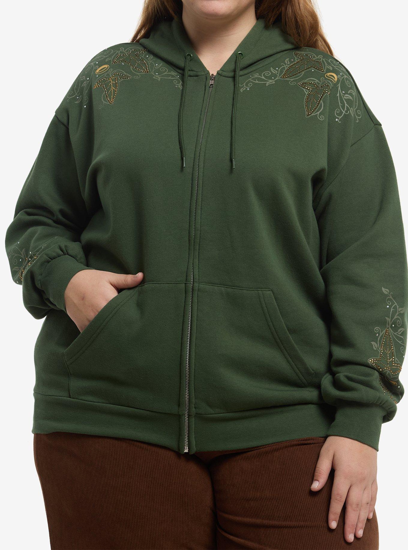 Her Universe The Lord Of The Rings Sparkle Hoodie Plus Size Her Universe Exclusive, , hi-res