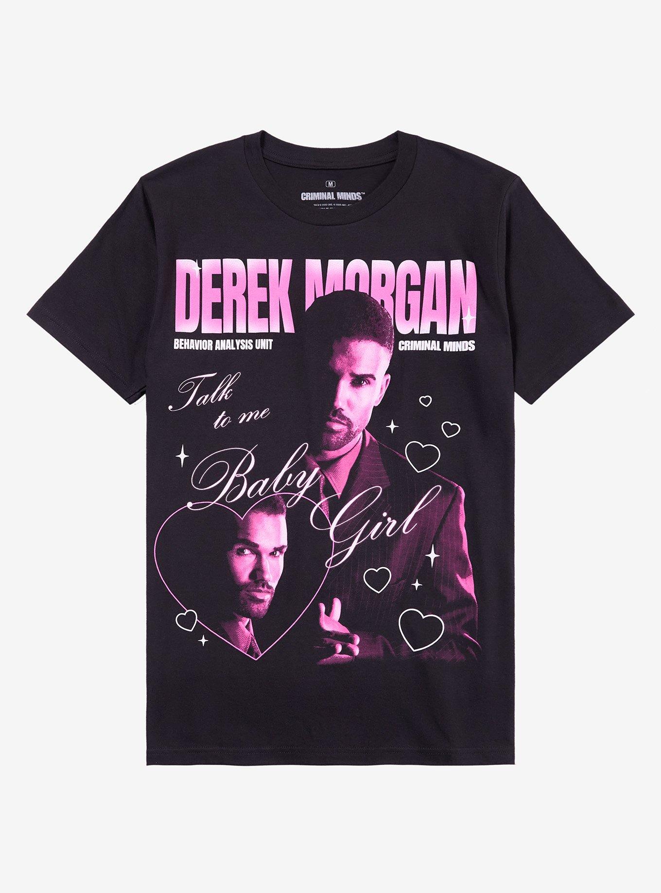 Criminal Minds Derek Morgan Hearts T-Shirt, , hi-res