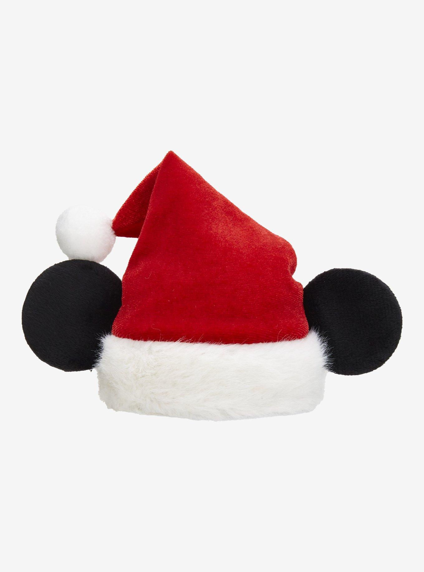 Disney Mickey Mouse Santa Hat Hair Clip - BoxLunch Exclusive, , hi-res
