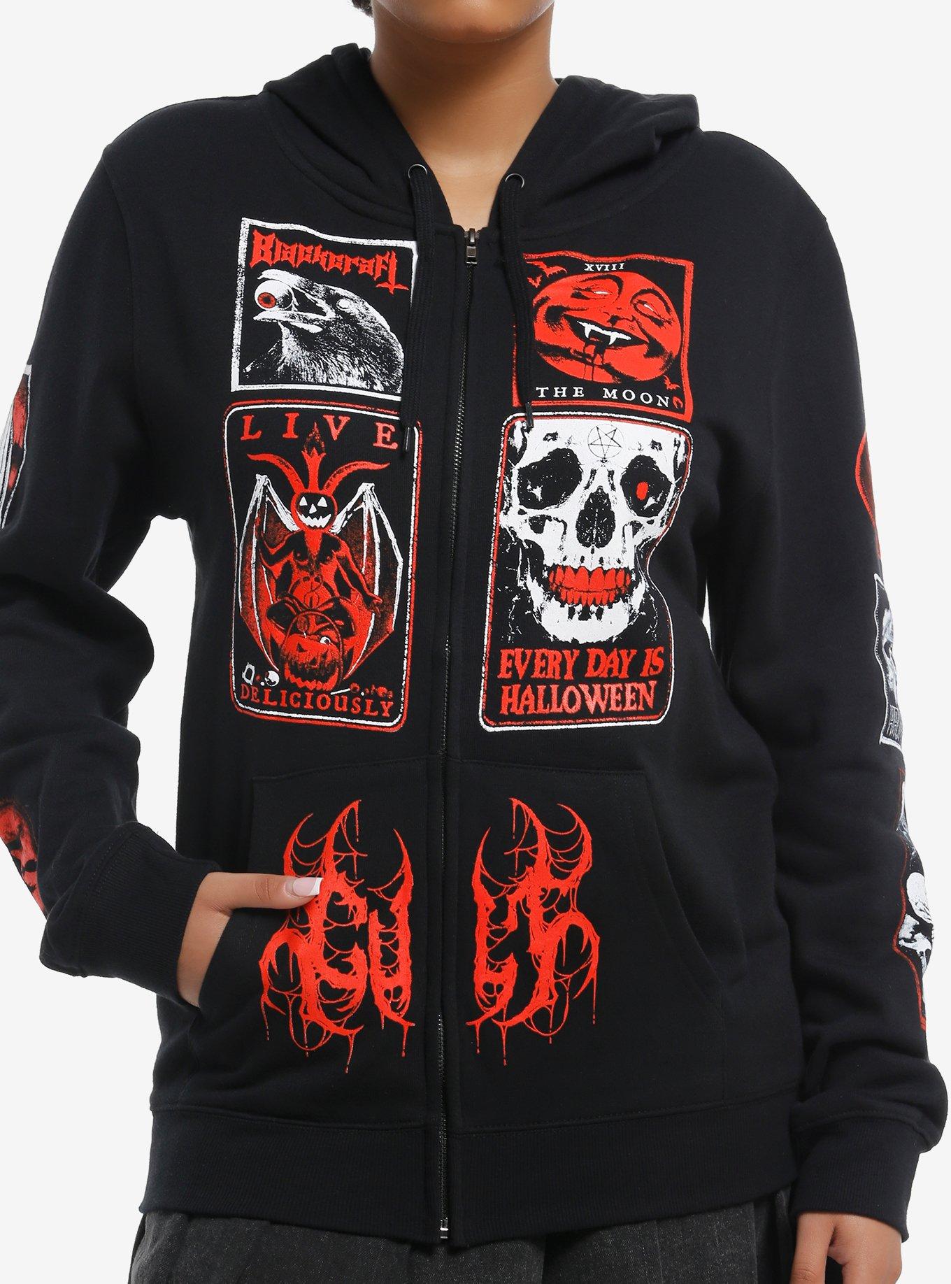 Blackcraft Halloween Patches Girls Hoodie, , hi-res