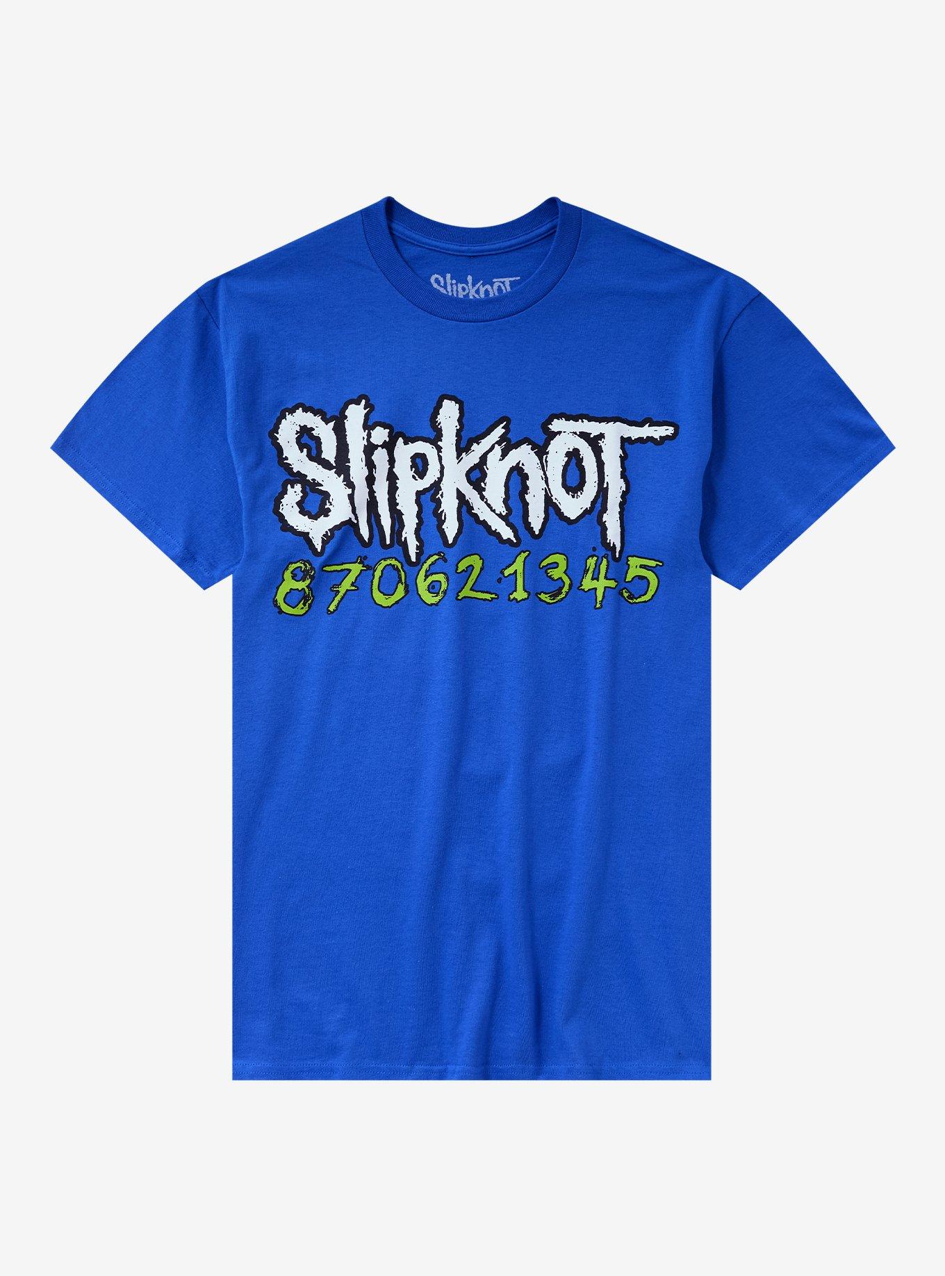 hot topic Slipknot Don't Ever Judge Me T-Shirt BLUE