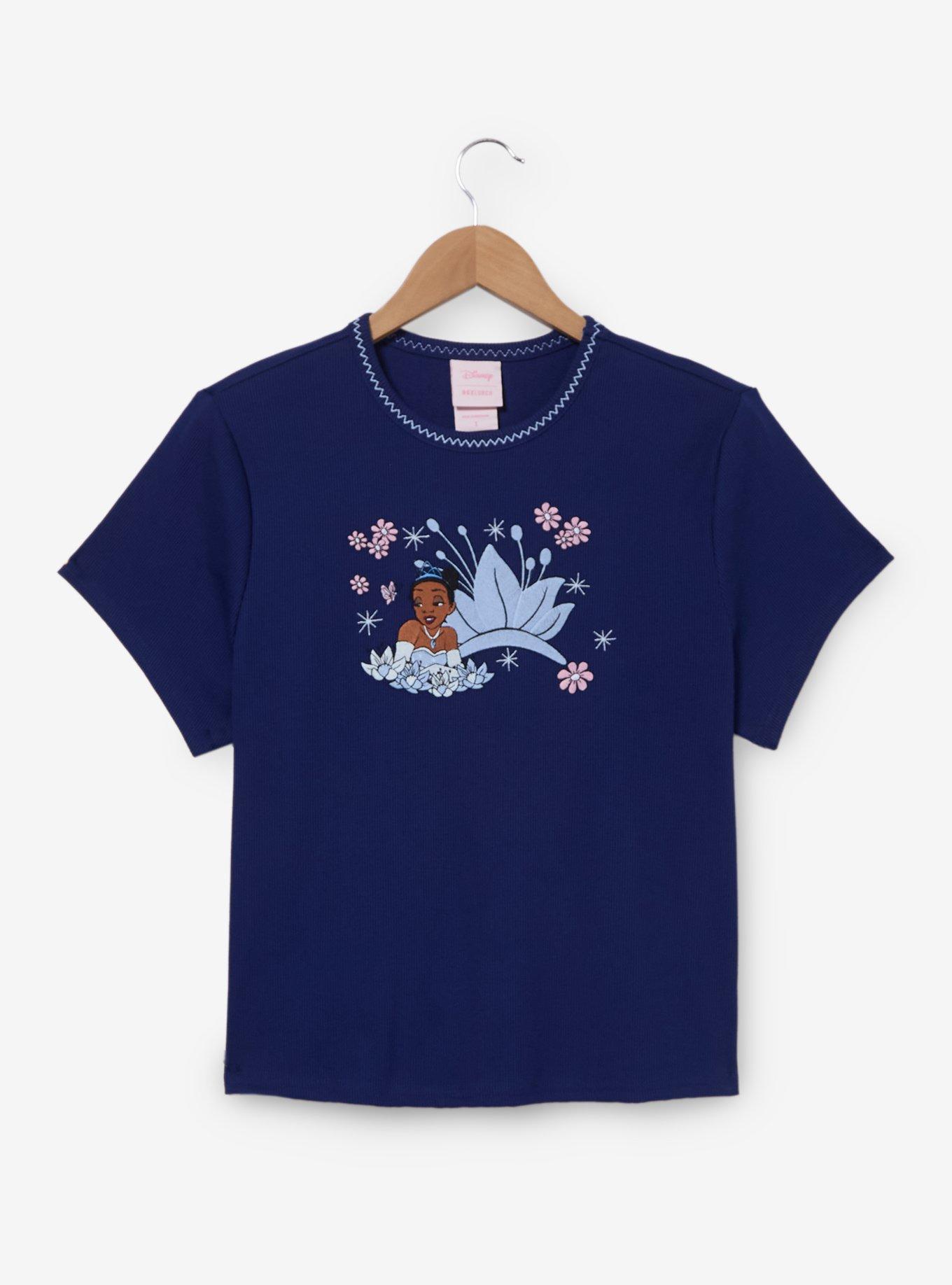 Disney The Princess and the Frog Tiana Crown Women's Plus Size Baby Tee &mdash; BoxLunch Exclusive, , hi-res
