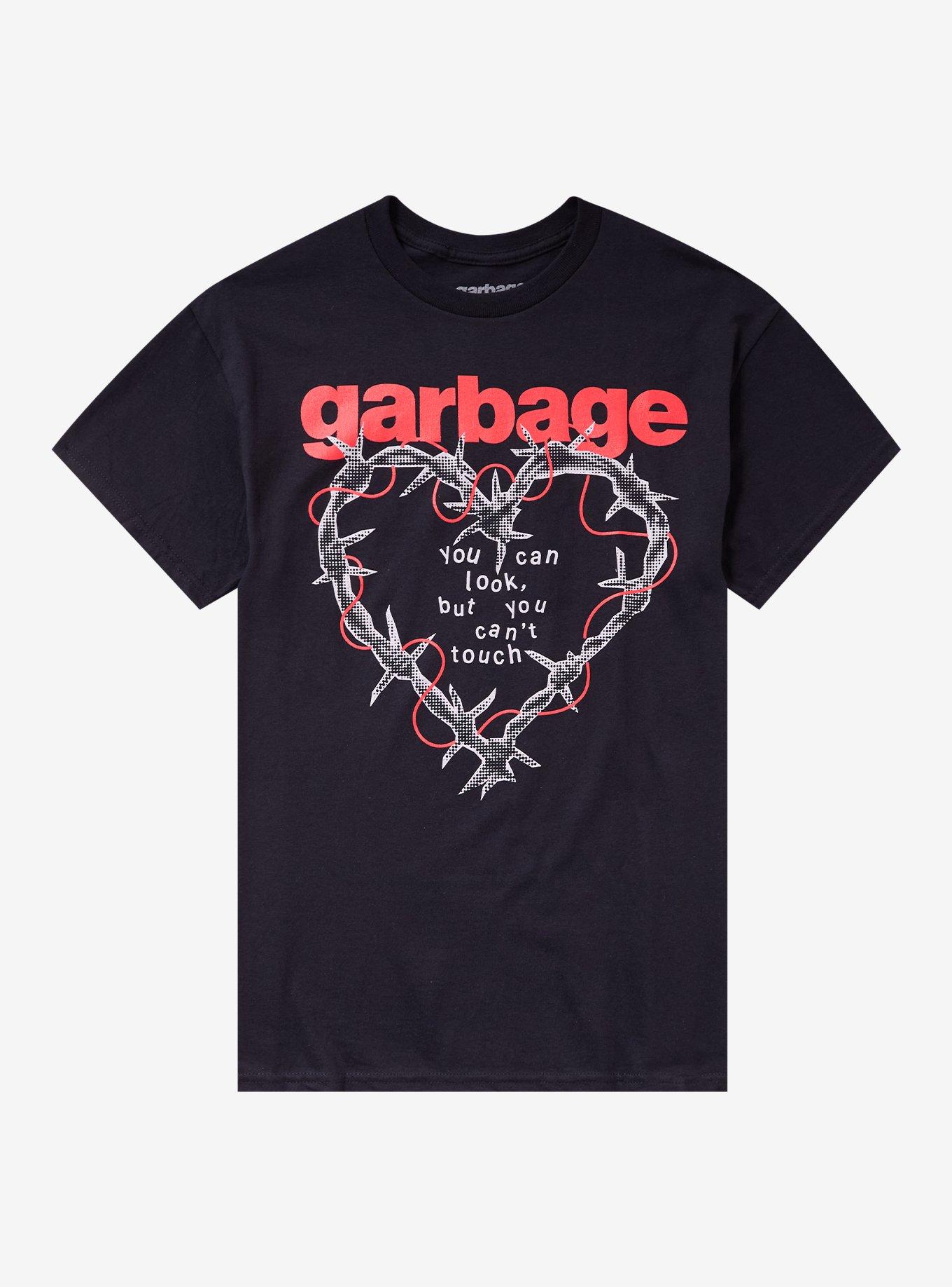 Garbage Barbed Wire Heart T-Shirt, , hi-res