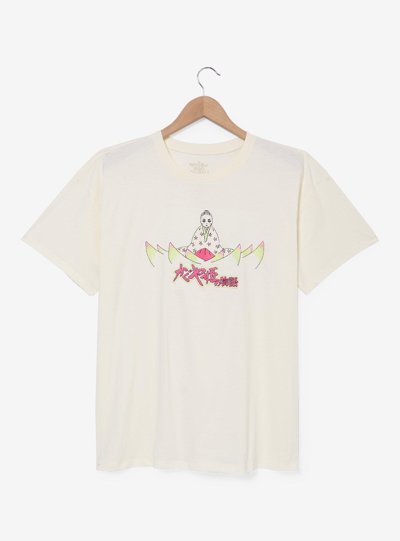 Studio Ghibli® The Tale of The Princess Kaguya Embroidered Women's Plus Size T-Shirt - BoxLunch Exclusive