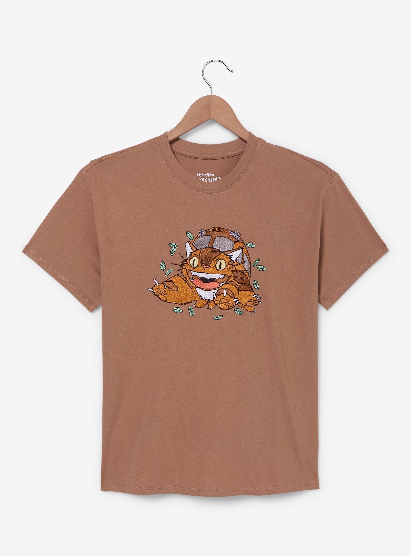 Studio Ghibli&reg; My Neighbor Totoro Catbus Embroidered Women's Plus Size T-Shirt - BoxLunch Exclusive, , hi-res