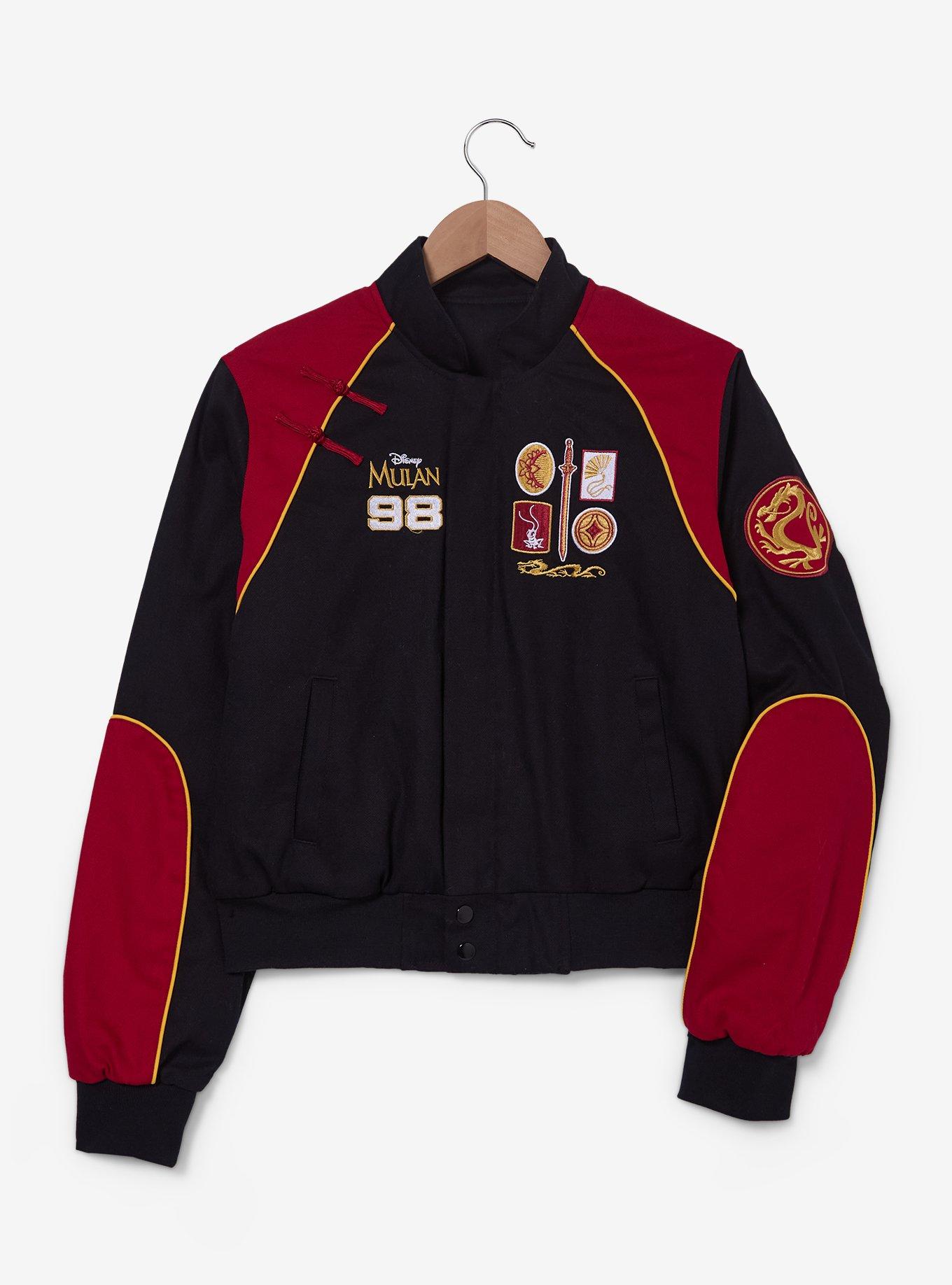 Disney Mulan Icons Women's Cropped Moto Jacket &mdash; BoxLunch Exclusive, , hi-res