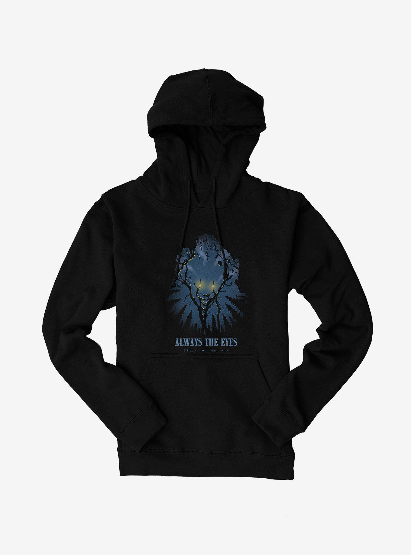 IT Welcome To Derry Always The Eyes Hoodie, BLACK, hi-res
