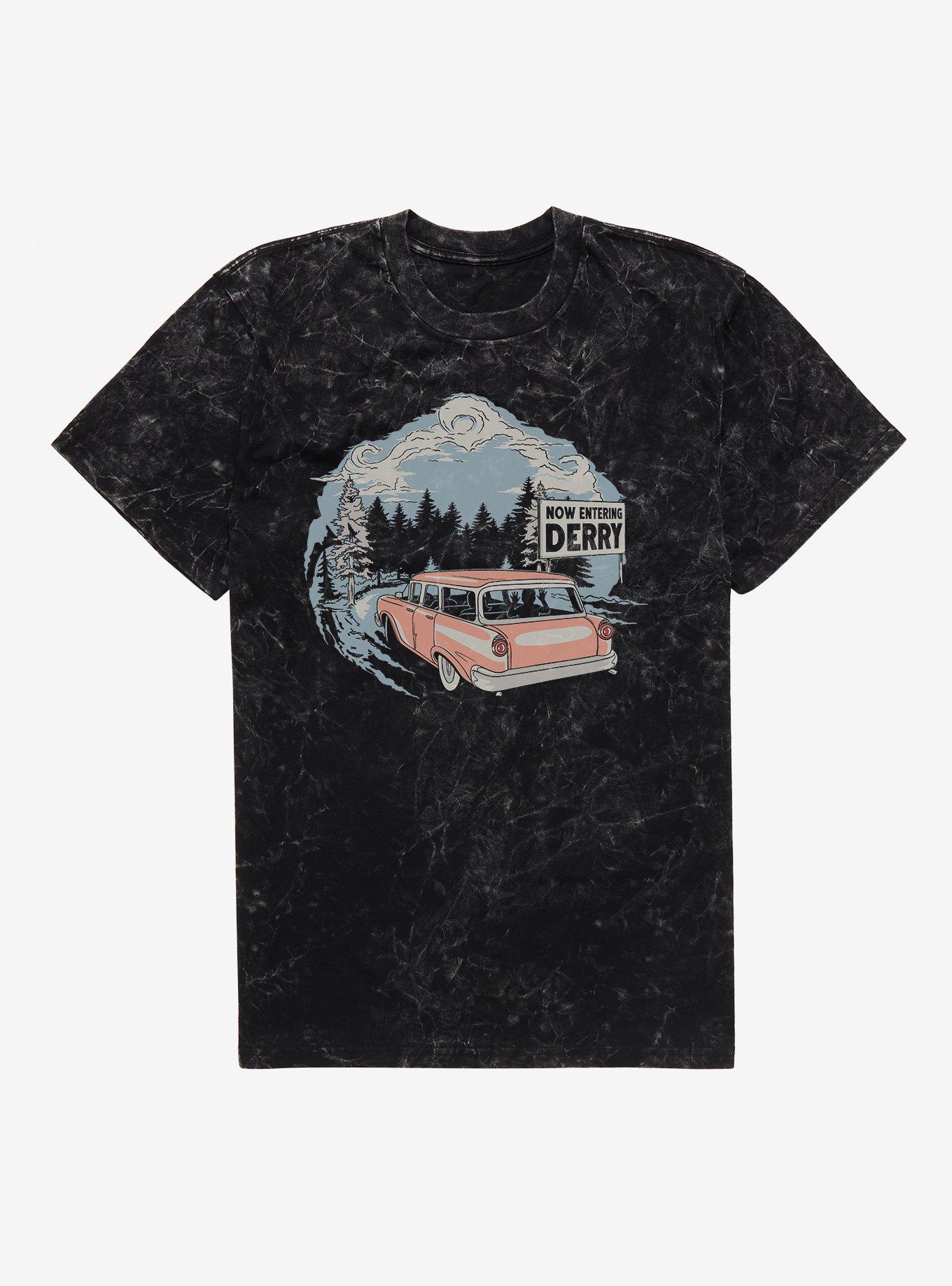 IT Welcome To Derry Now Entering Derry Mineral Wash T-Shirt, , hi-res