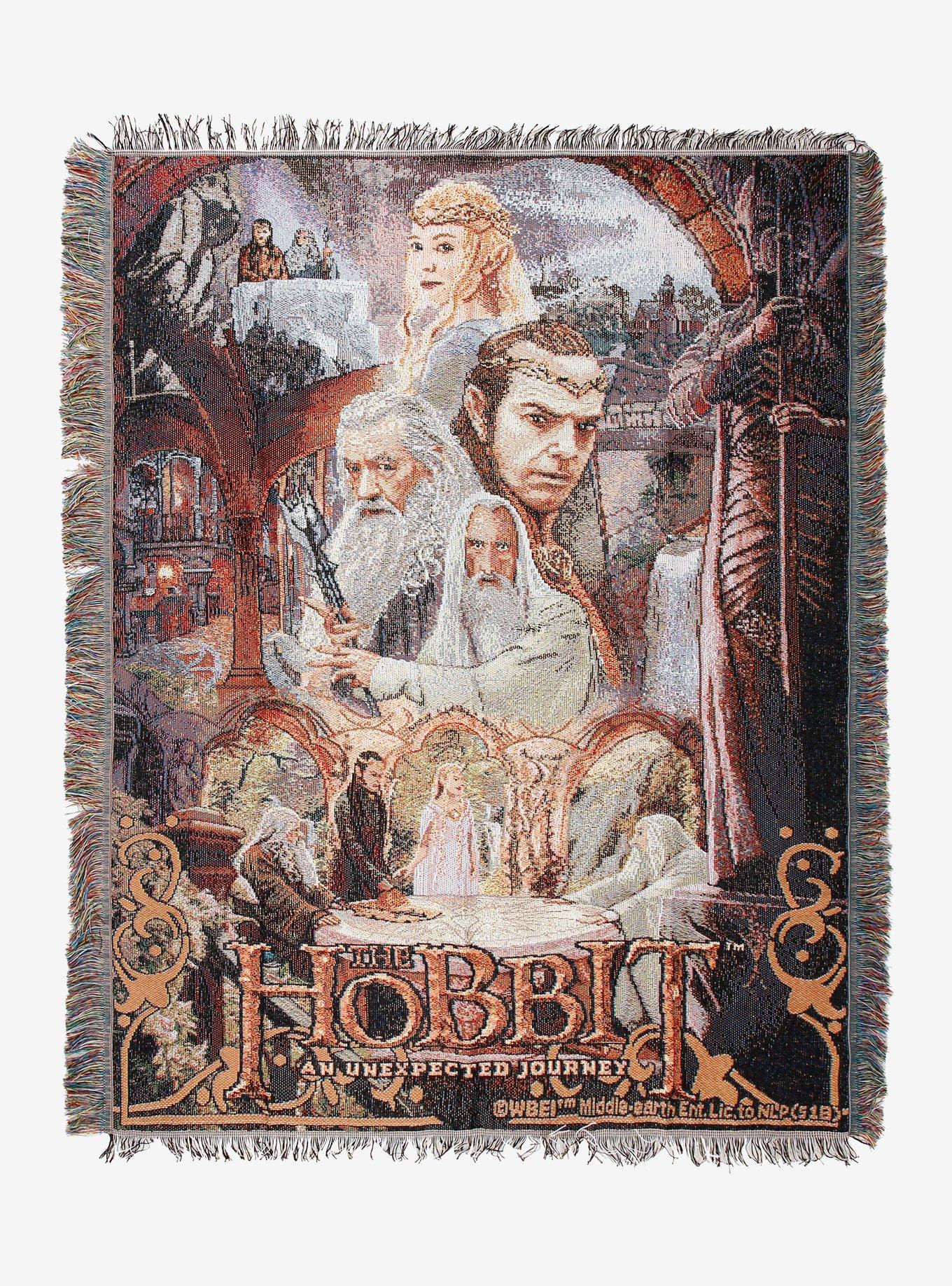 The Hobbit: An Unexpected Journey Group Tapestry Throw Blanket, , hi-res