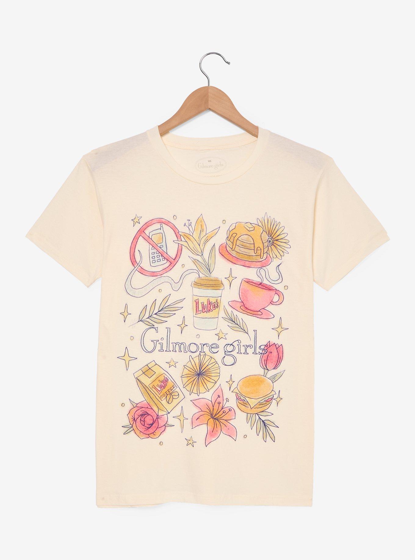 Gilmore Girls Doodle Icons Women's T-Shirt — BoxLunch Exclusive, , hi-res