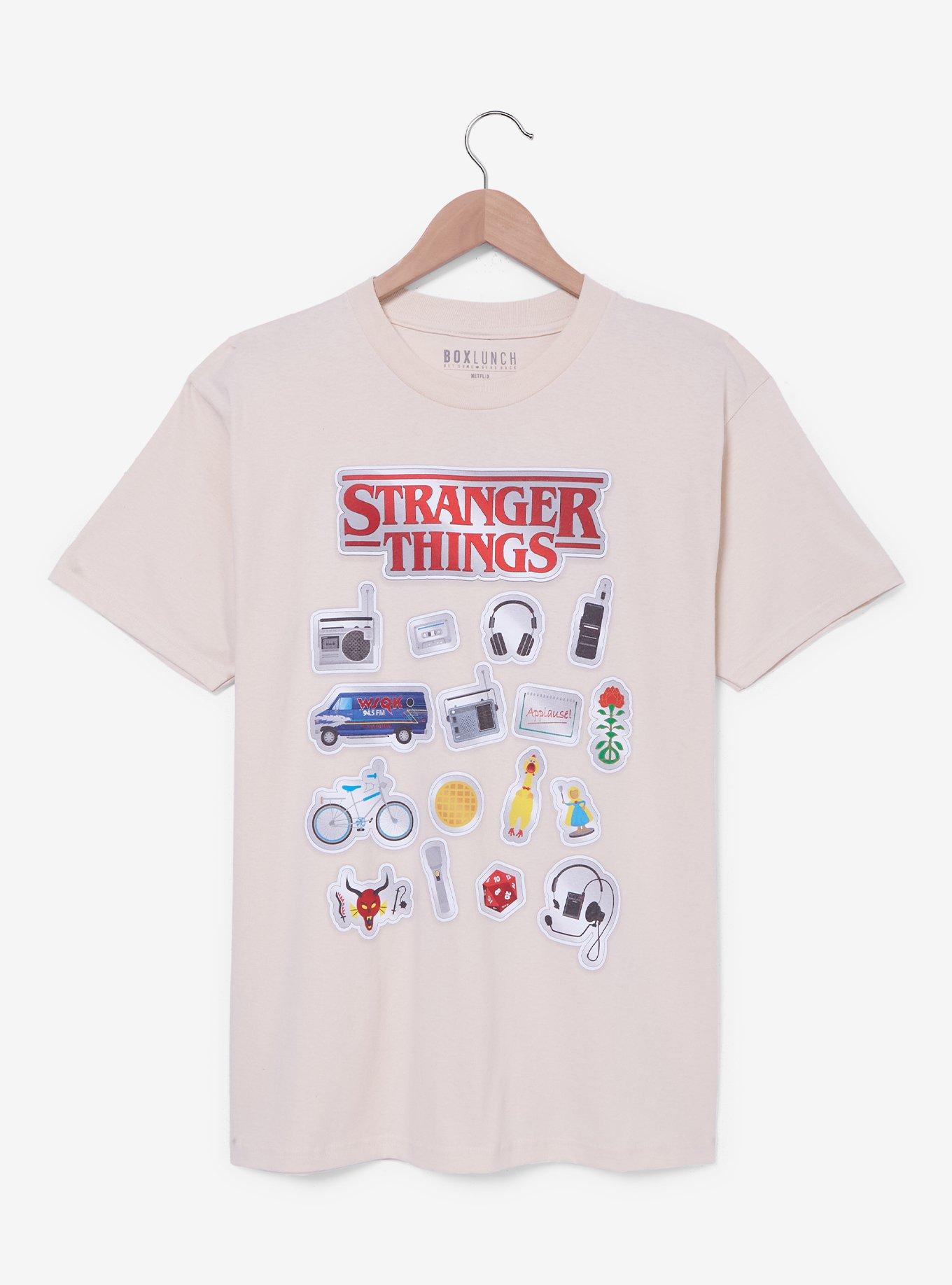 Stranger Things Sticker Icons T-Shirt, , hi-res