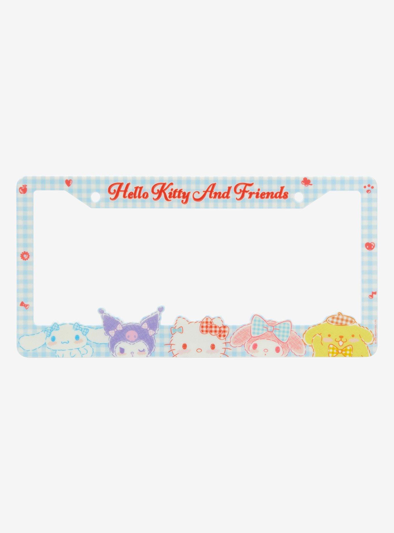 Sanrio Hello Kitty and Friends Gingham License Plate Frame — BoxLunch Exclusive