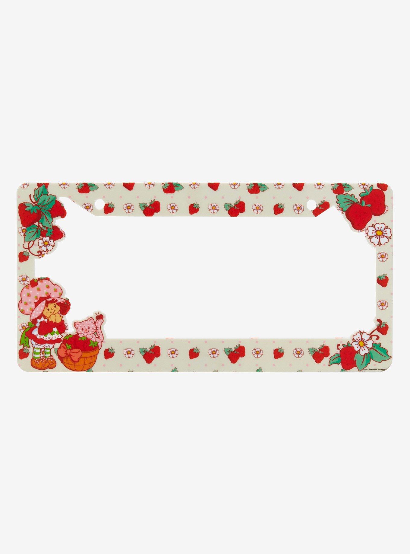 Strawberry Shortcake Berry Print License Plate Frame — BoxLunch Exclusive, , hi-res