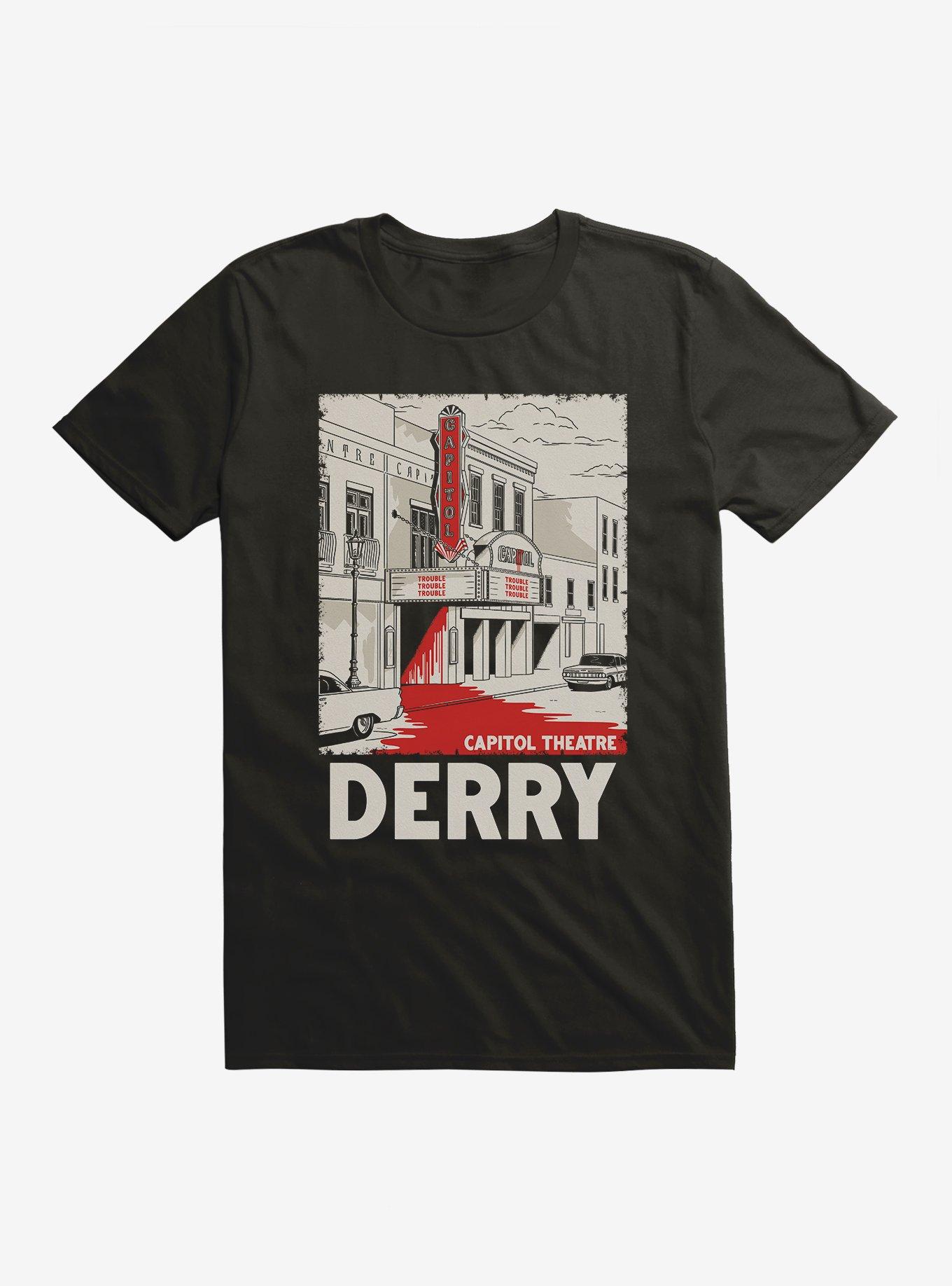 IT Welcome To Derry Capitol Theatre Derry T-Shirt, BLACK, hi-res