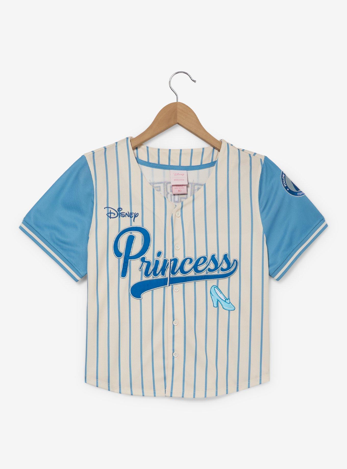 Disney Princess Cinderella Women's Cropped Baseball Jersey â€” BoxLunch Exclusive