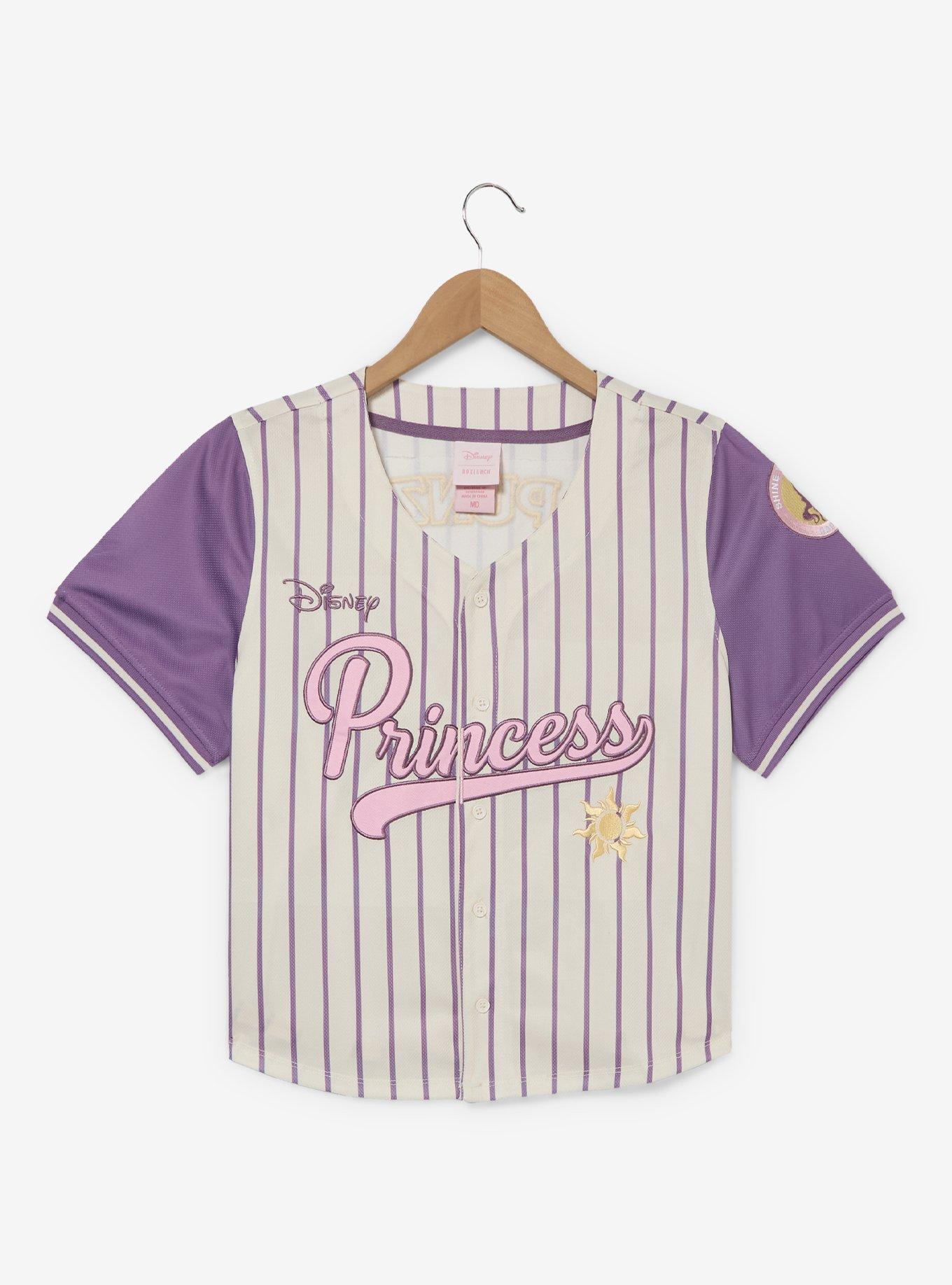 Disney Princess Rapunzel Women's Cropped Baseball Jersey &mdash; BoxLunch Exclusive, , hi-res