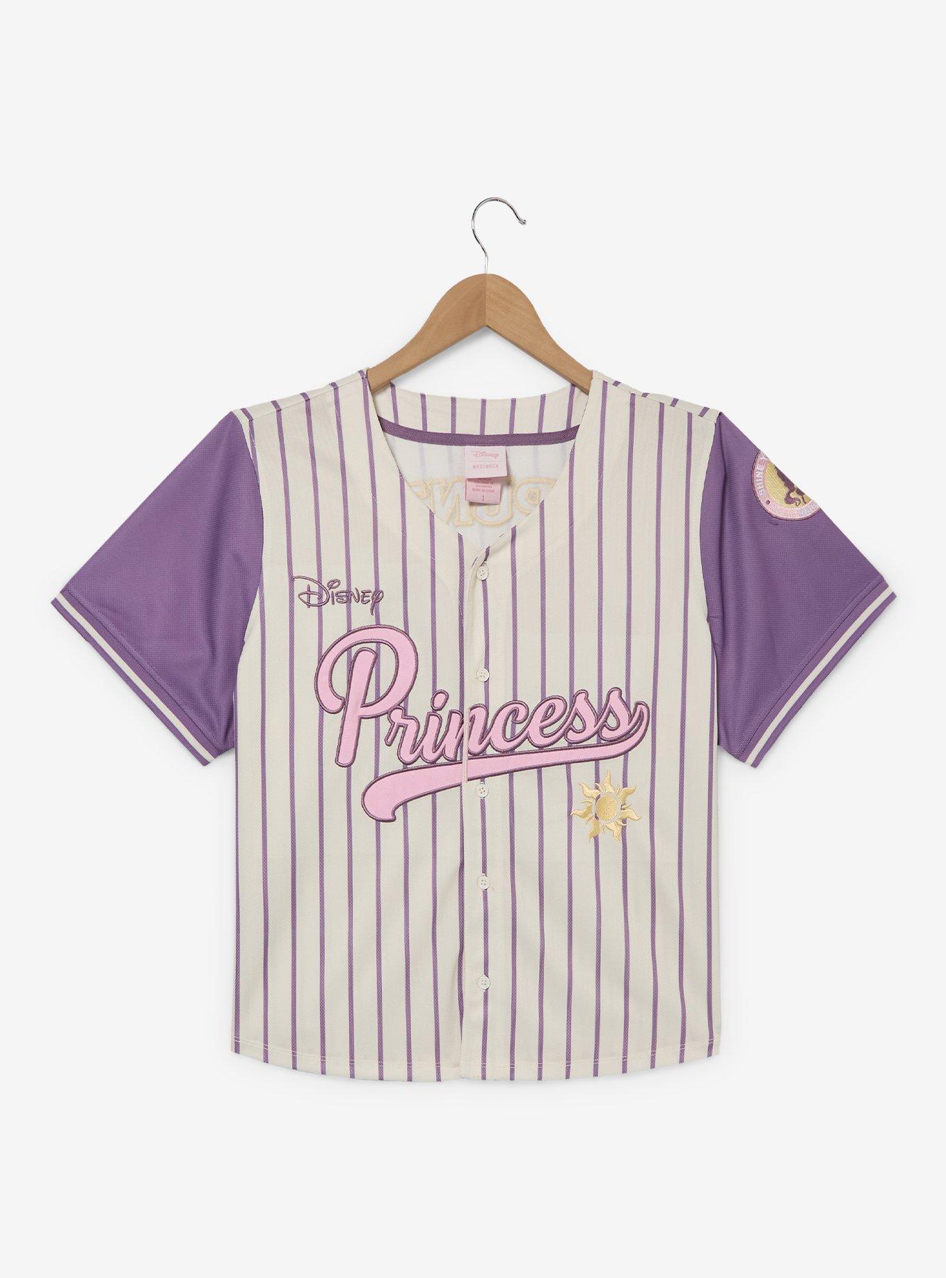 Disney Princess Rapunzel Women's Plus Size Cropped Baseball Jersey &mdash; BoxLunch Exclusive, , hi-res