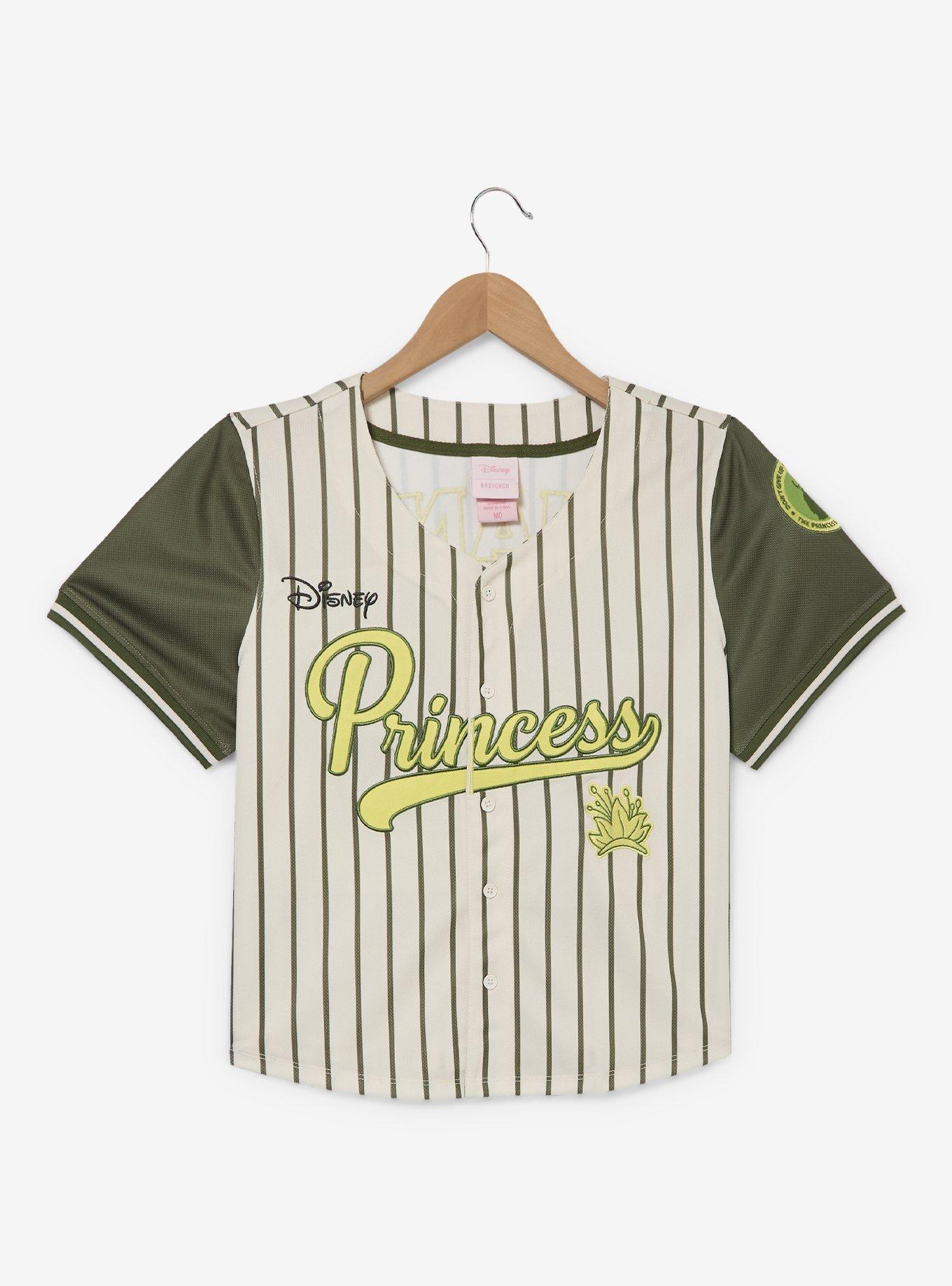 Disney Princess Tiana Women's Plus Size Cropped Baseball Jersey &mdash; BoxLunch Exclusive, , hi-res
